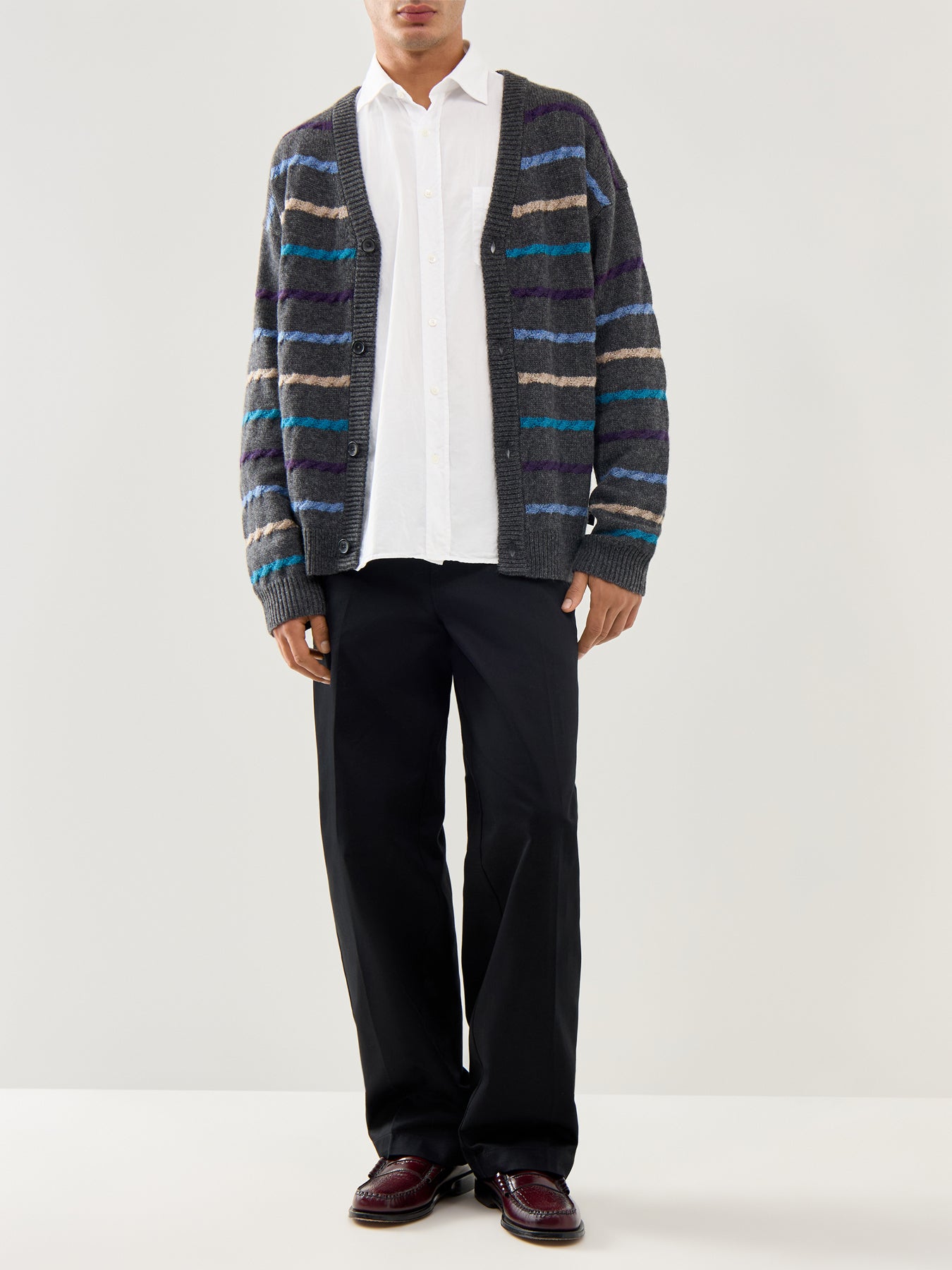 Paul Pat Peach Twill Woven Shirt White