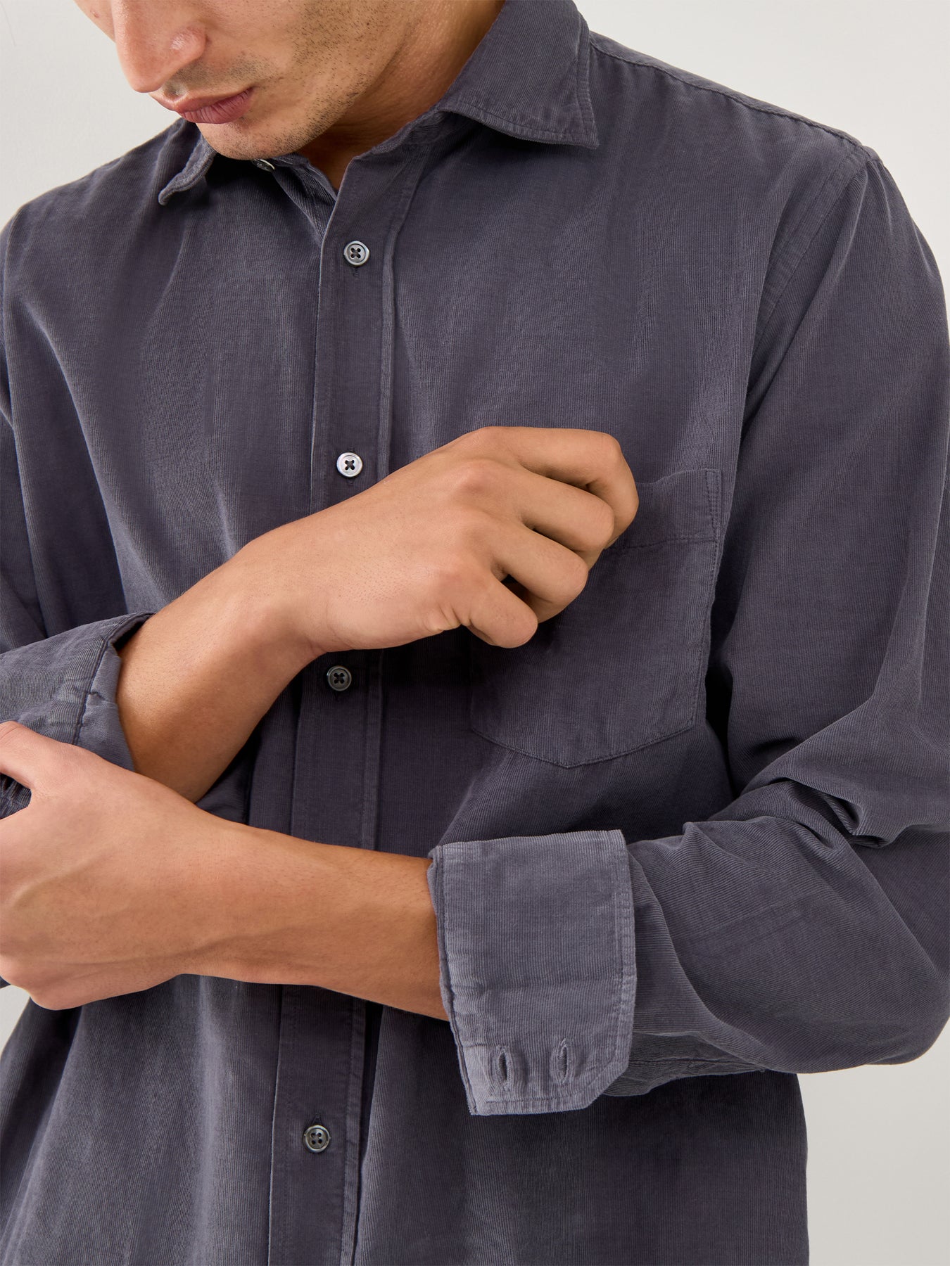 Paul Pat Baby Cord Woven Shirt Camo