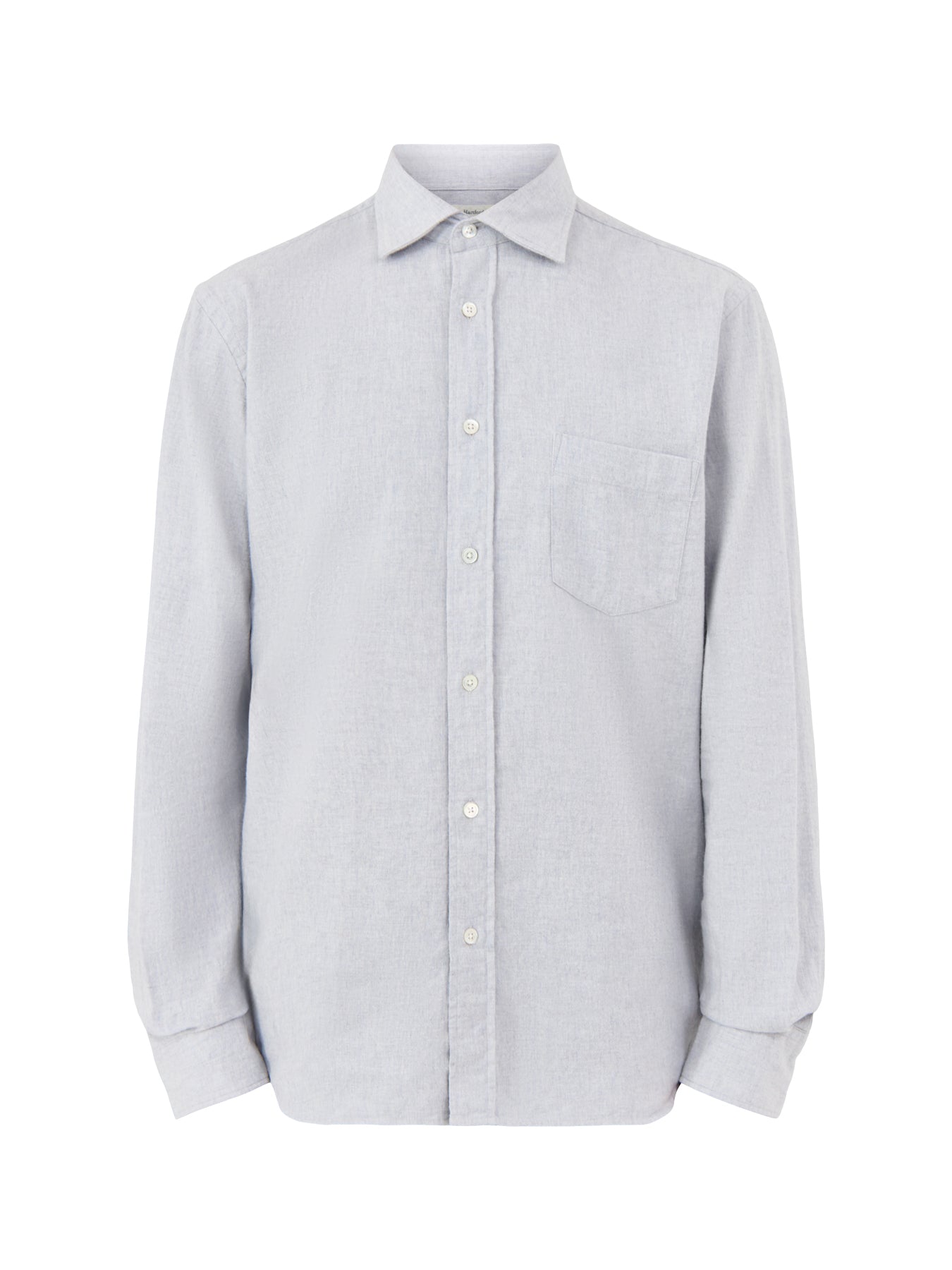 Paul Melange Flannel Woven Shirt Sky Blue