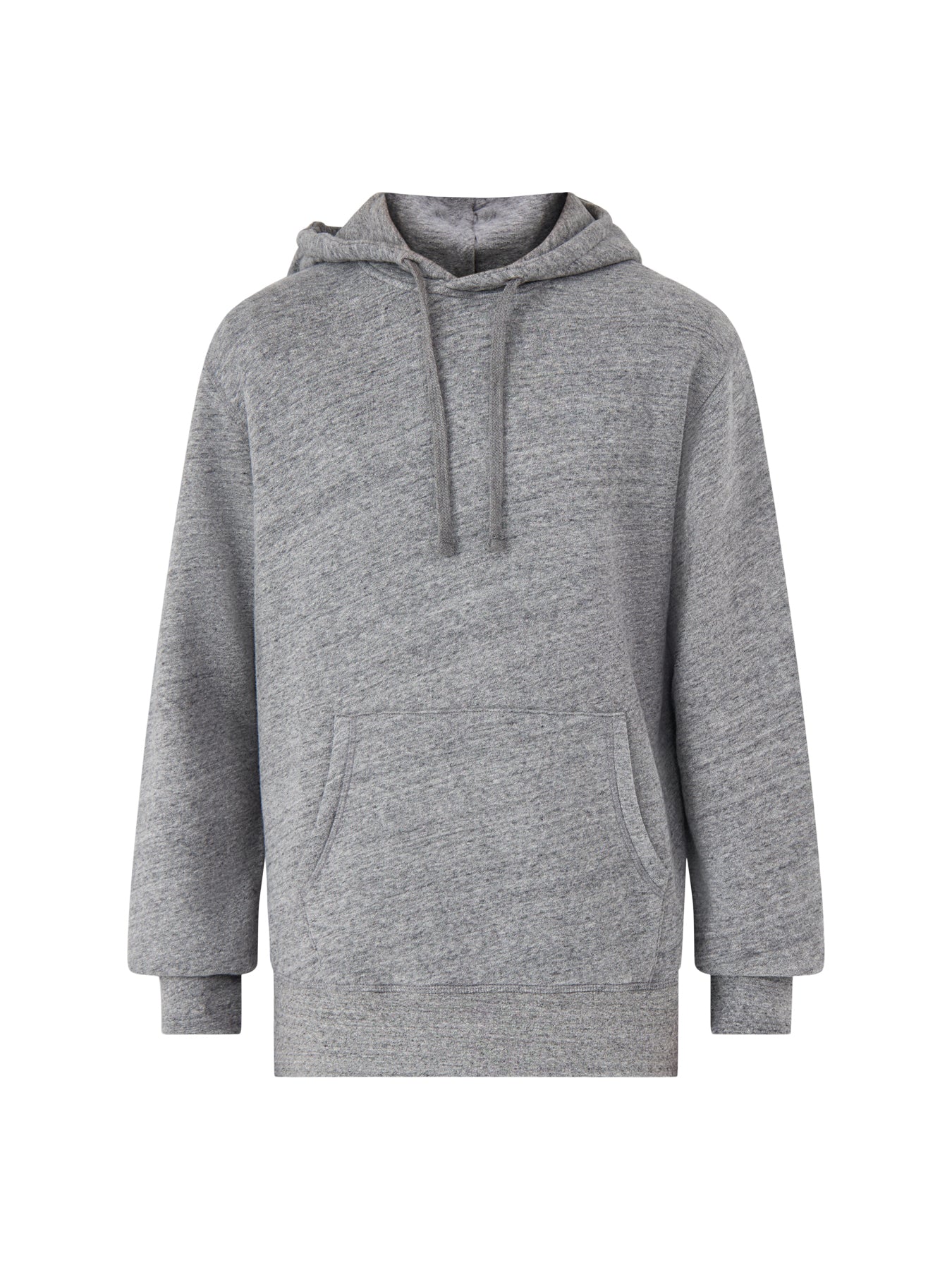 Brushed Fleece Hooded Sweat Heather Grey