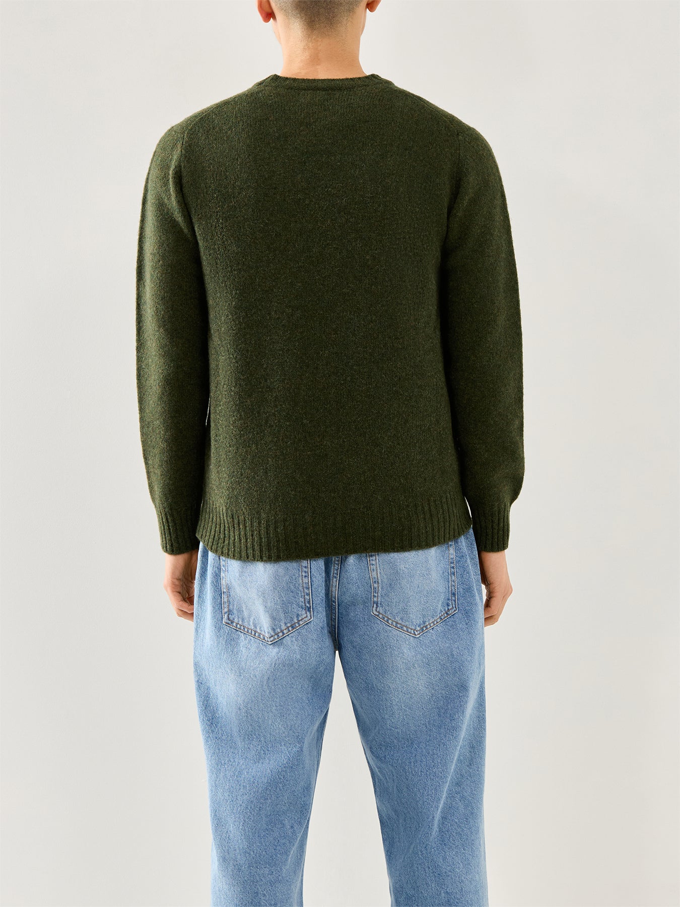 Brushed Shetland Crew Knit