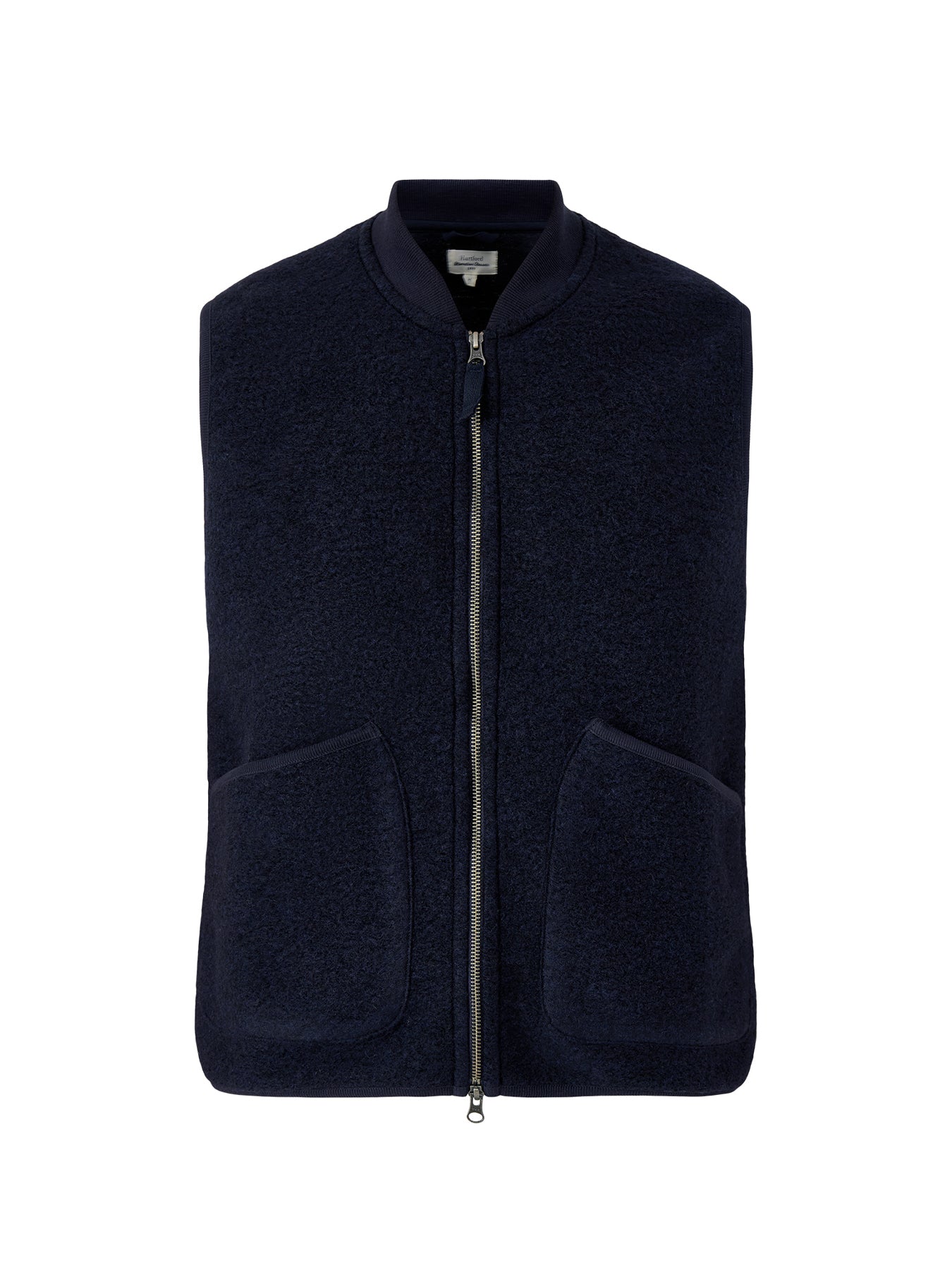 Knitted Boiled Vest Navy