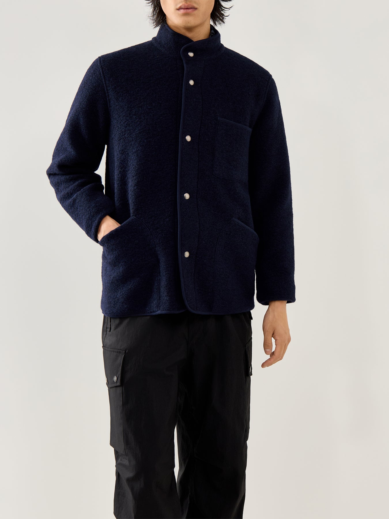 Jock Knitted Jacket Navy