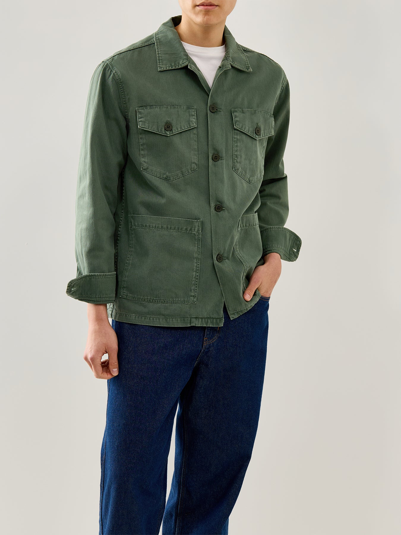 Jeffrey Herringbone Field Jacket