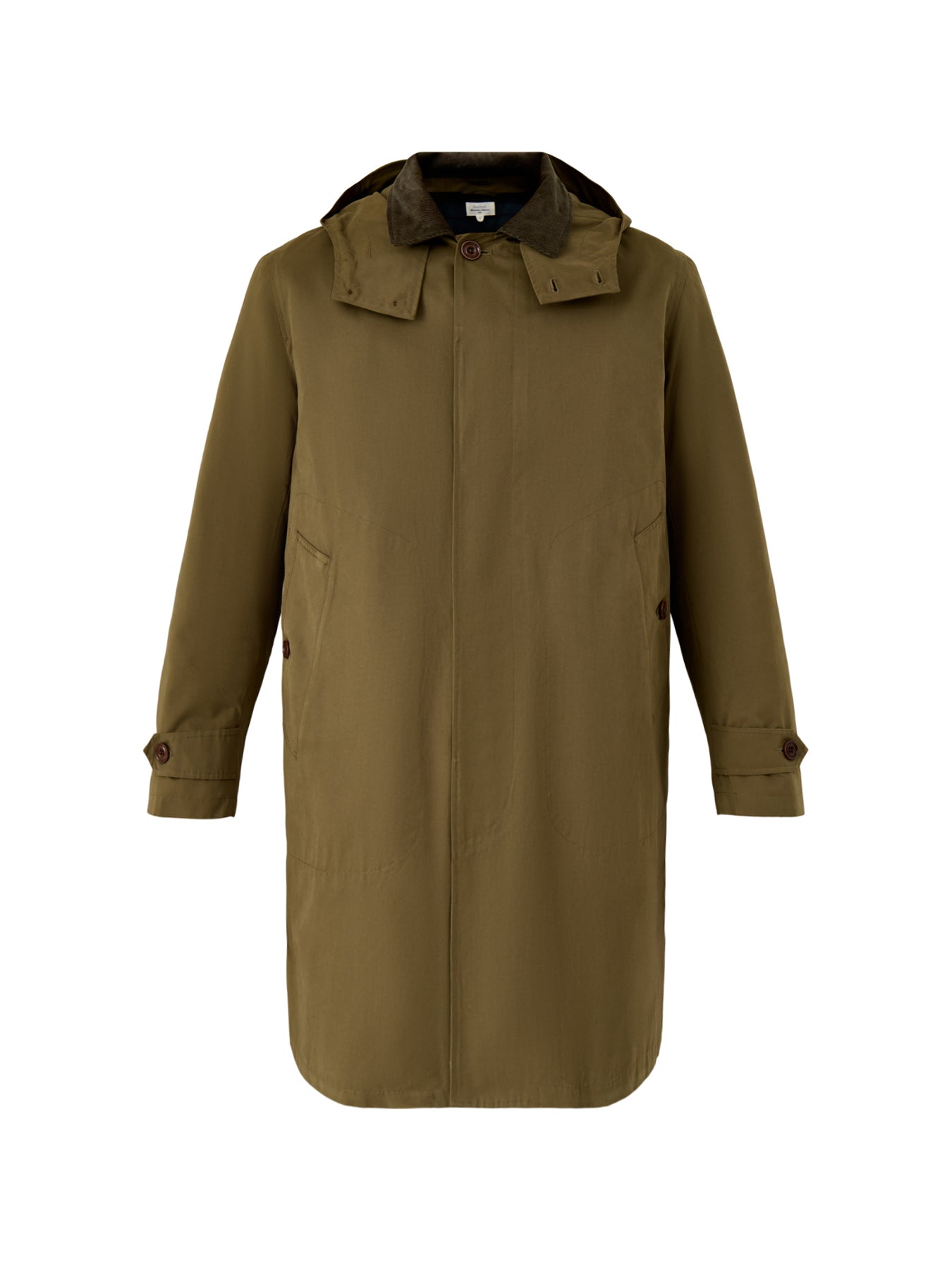 Carl Gabardine Coat Green