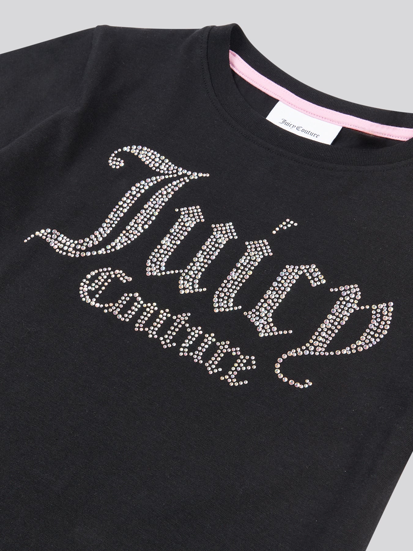Diamante Fitted Tee Black