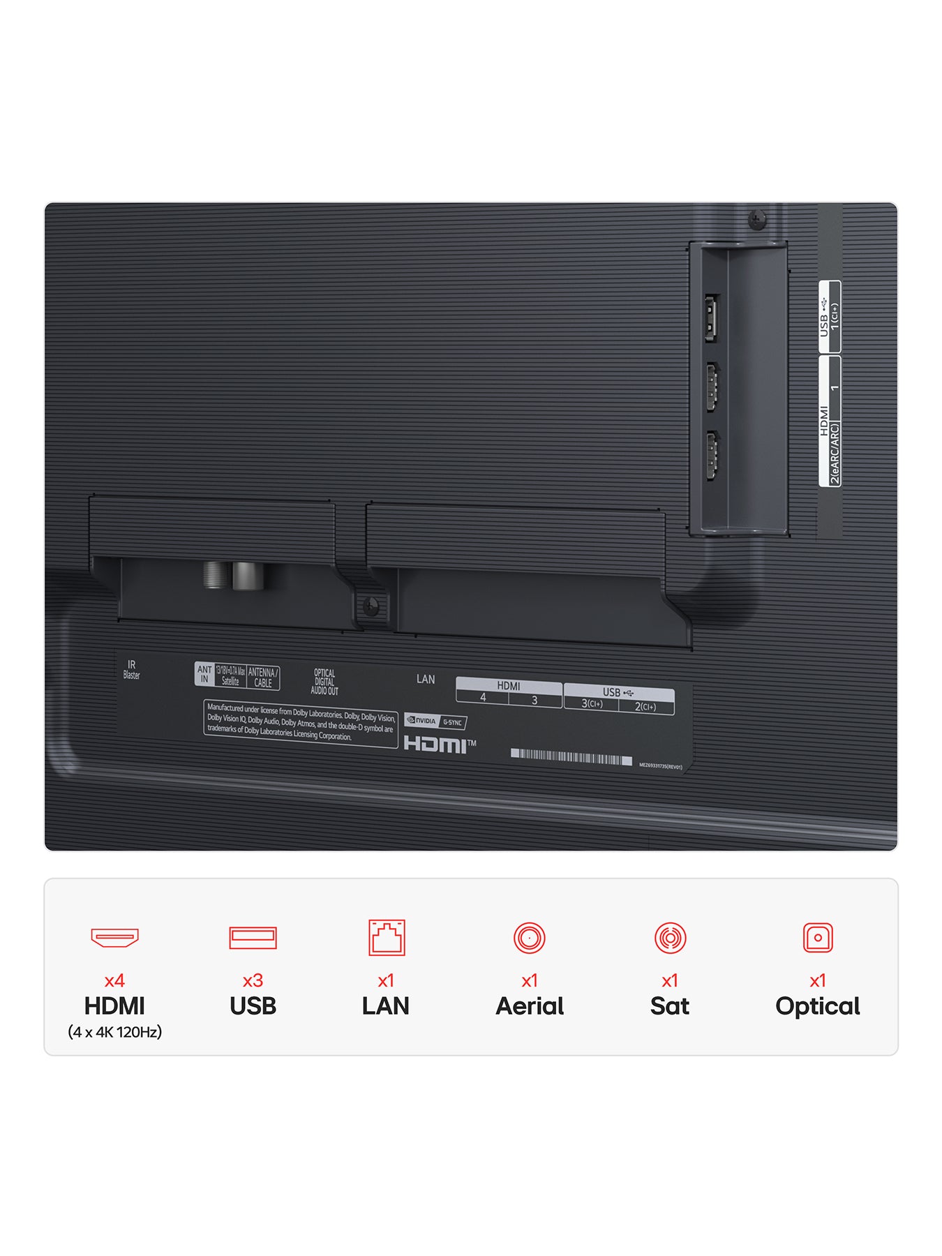 OLED65G56 65 Inch OLED Evo AI 4k HDR Ultra Smart TV with Dolby Atmos 2025