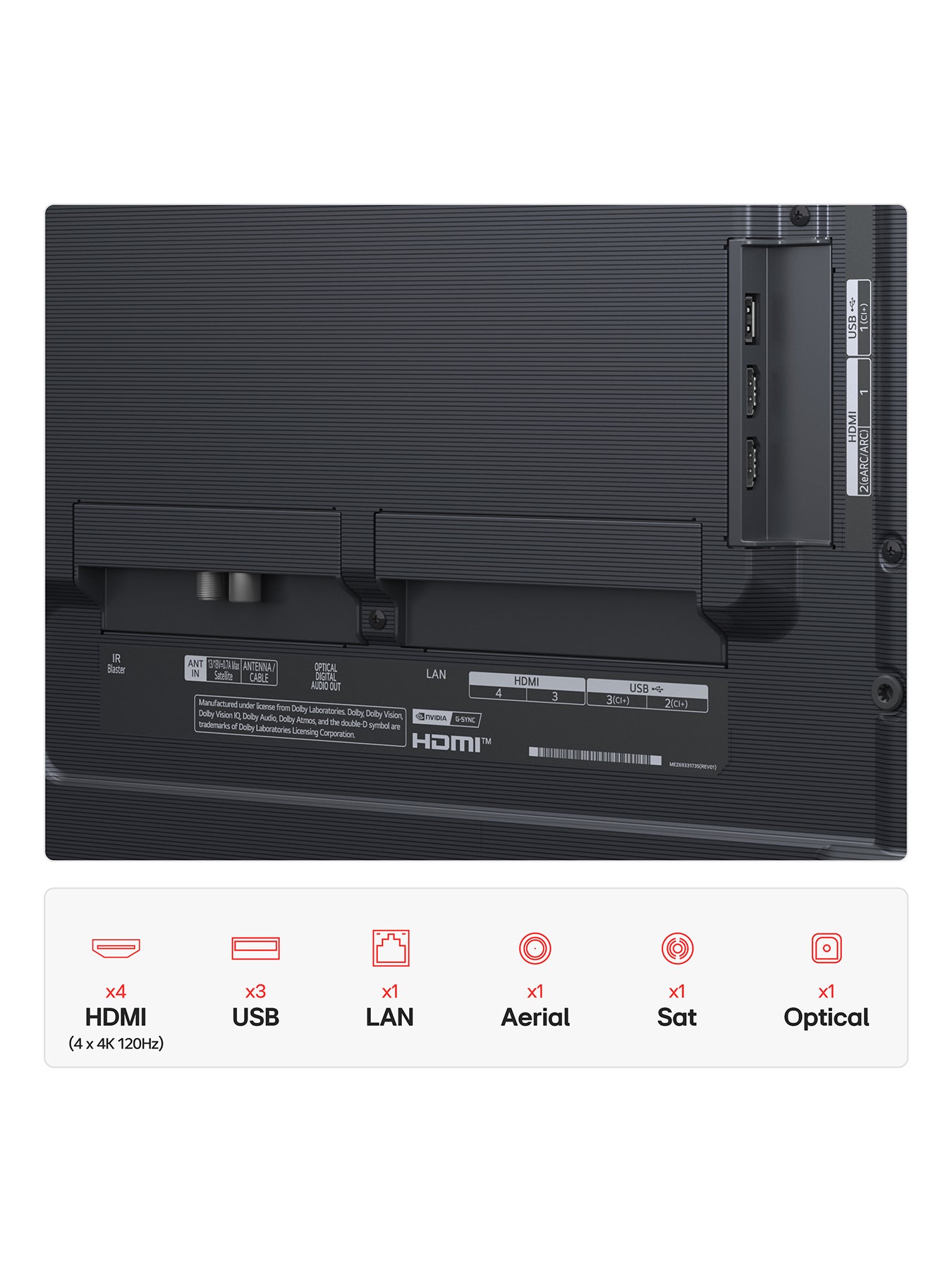 OLED55G56 55 Inch OLED Evo AI 4k HDR Ultra Smart TV with Dolby Atmos 2025