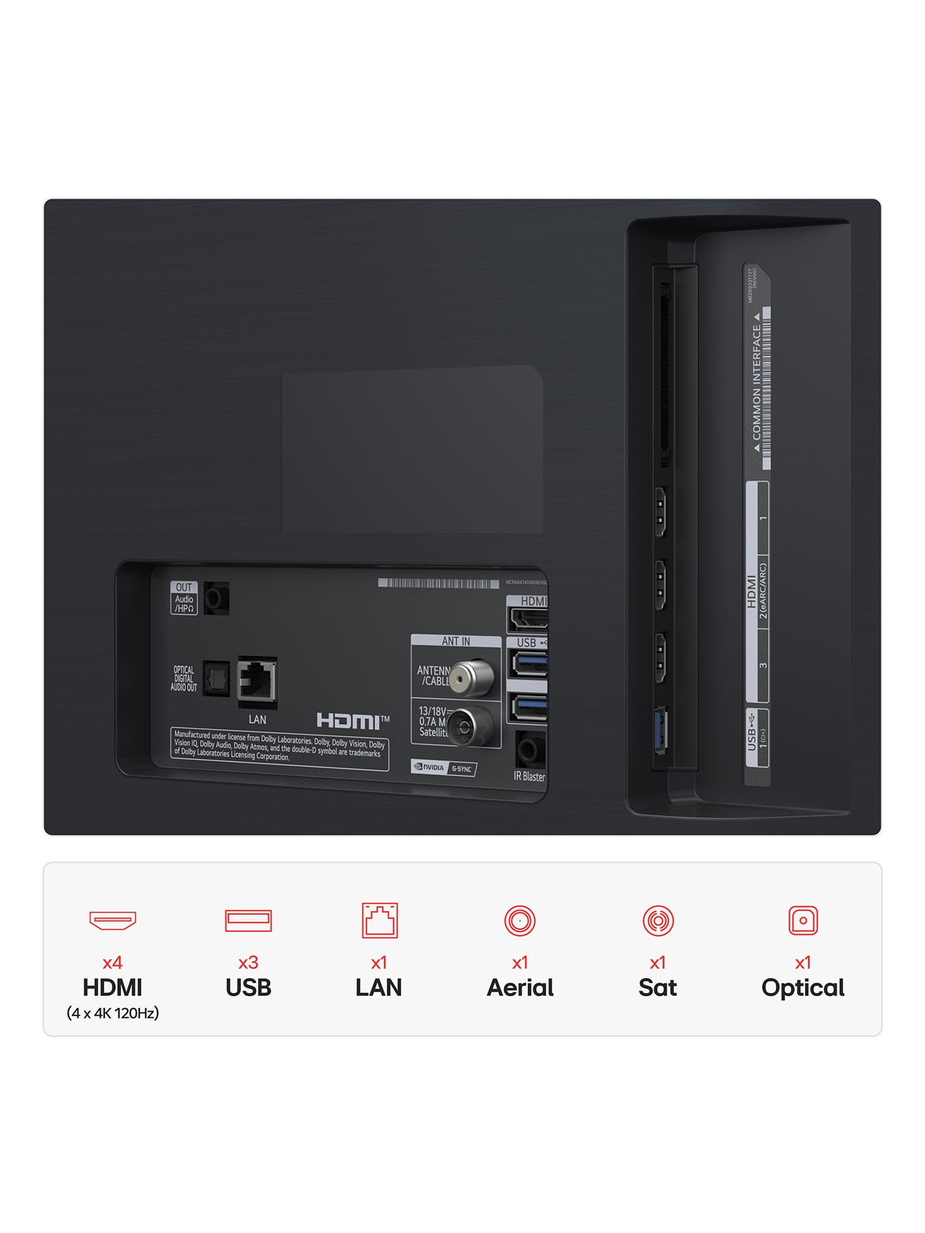 OLED48G56 48 Inch OLED Evo AI 4k HDR Ultra Smart TV with Dolby Atmos 2025