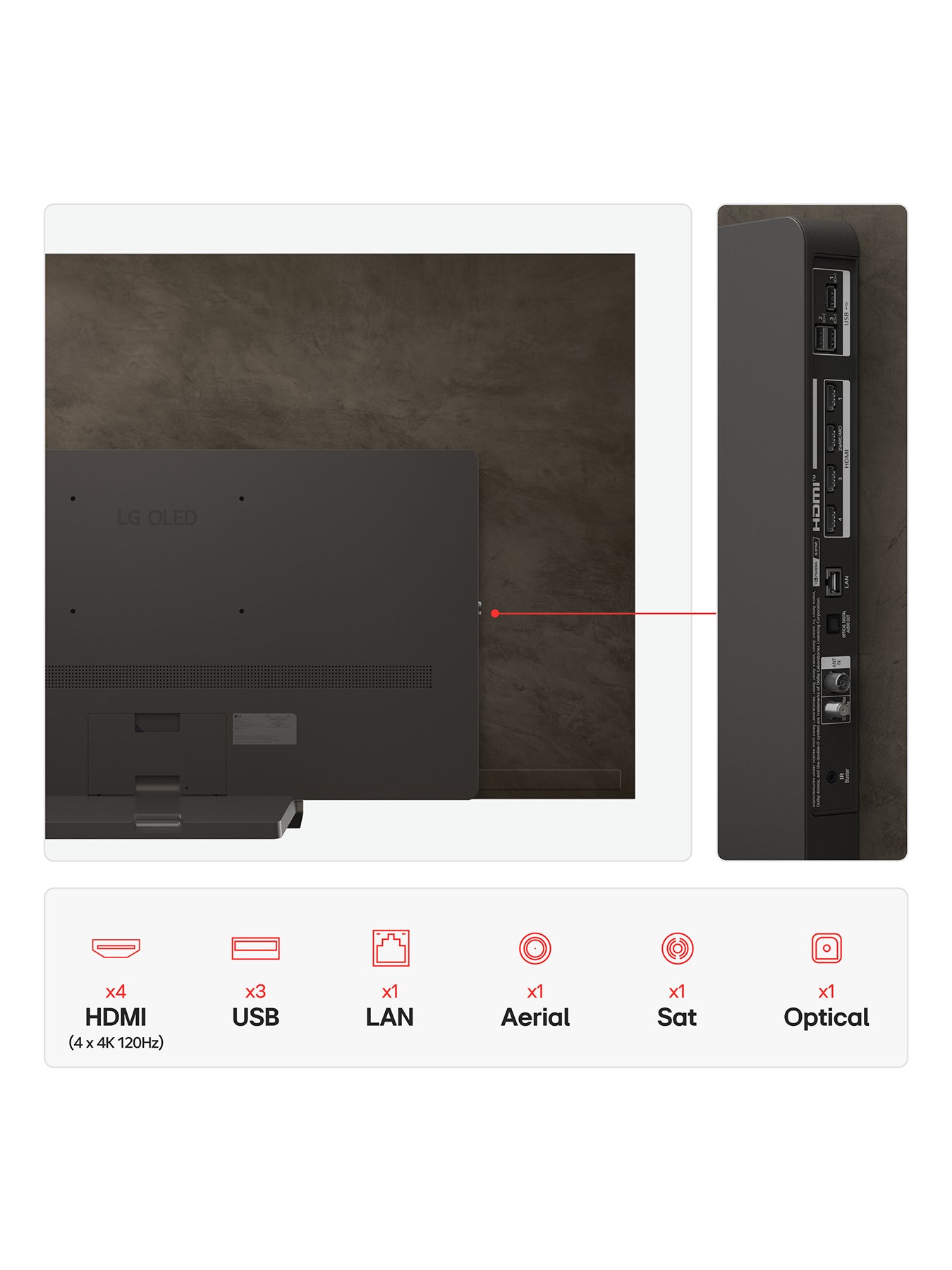 OLED77C56LB 77 Inch OLED Evo AI 4K Smart TV 2025
