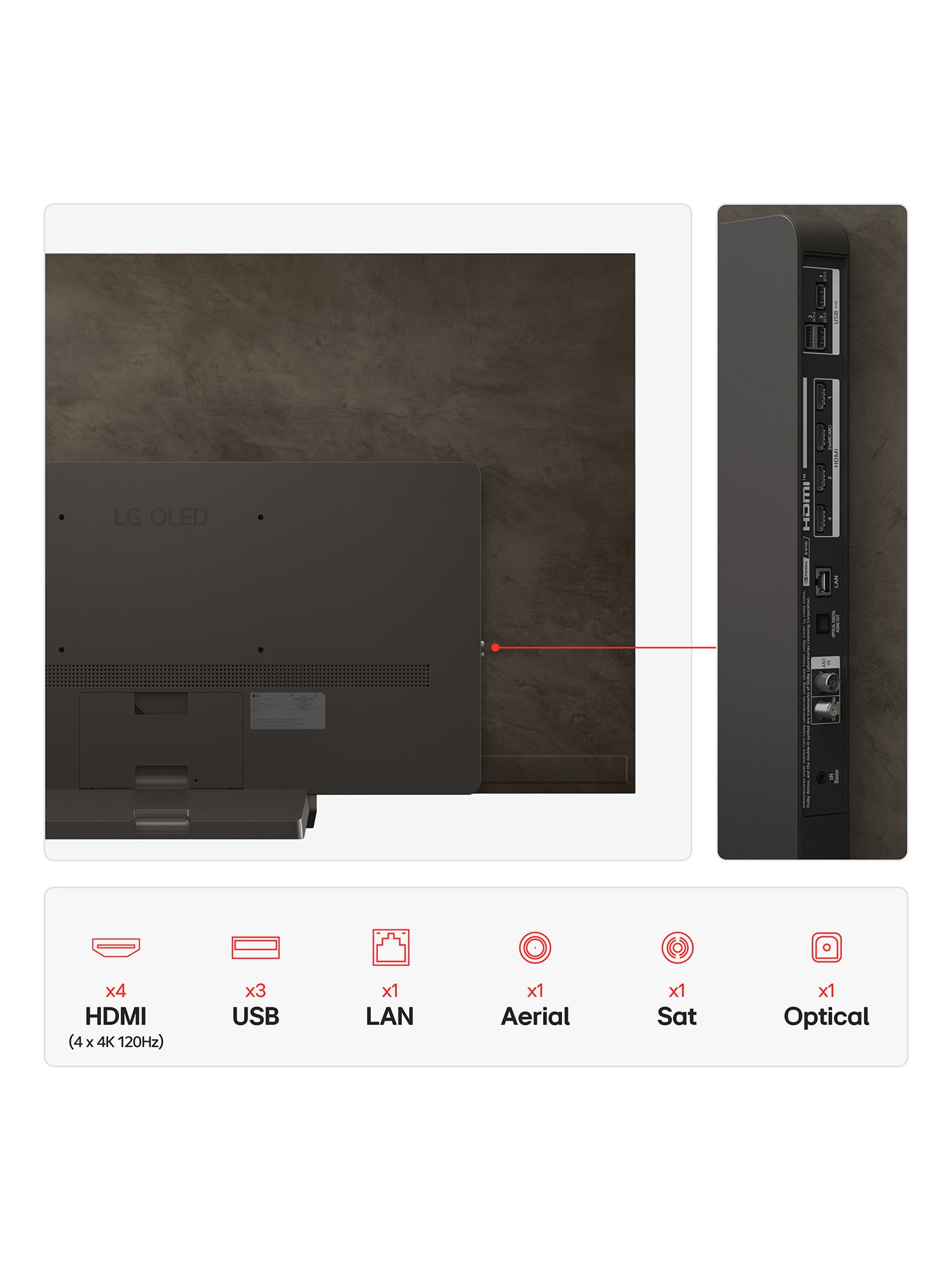 OLED65C56LB 65 Inch OLED Evo AI 4K Smart TV 2025