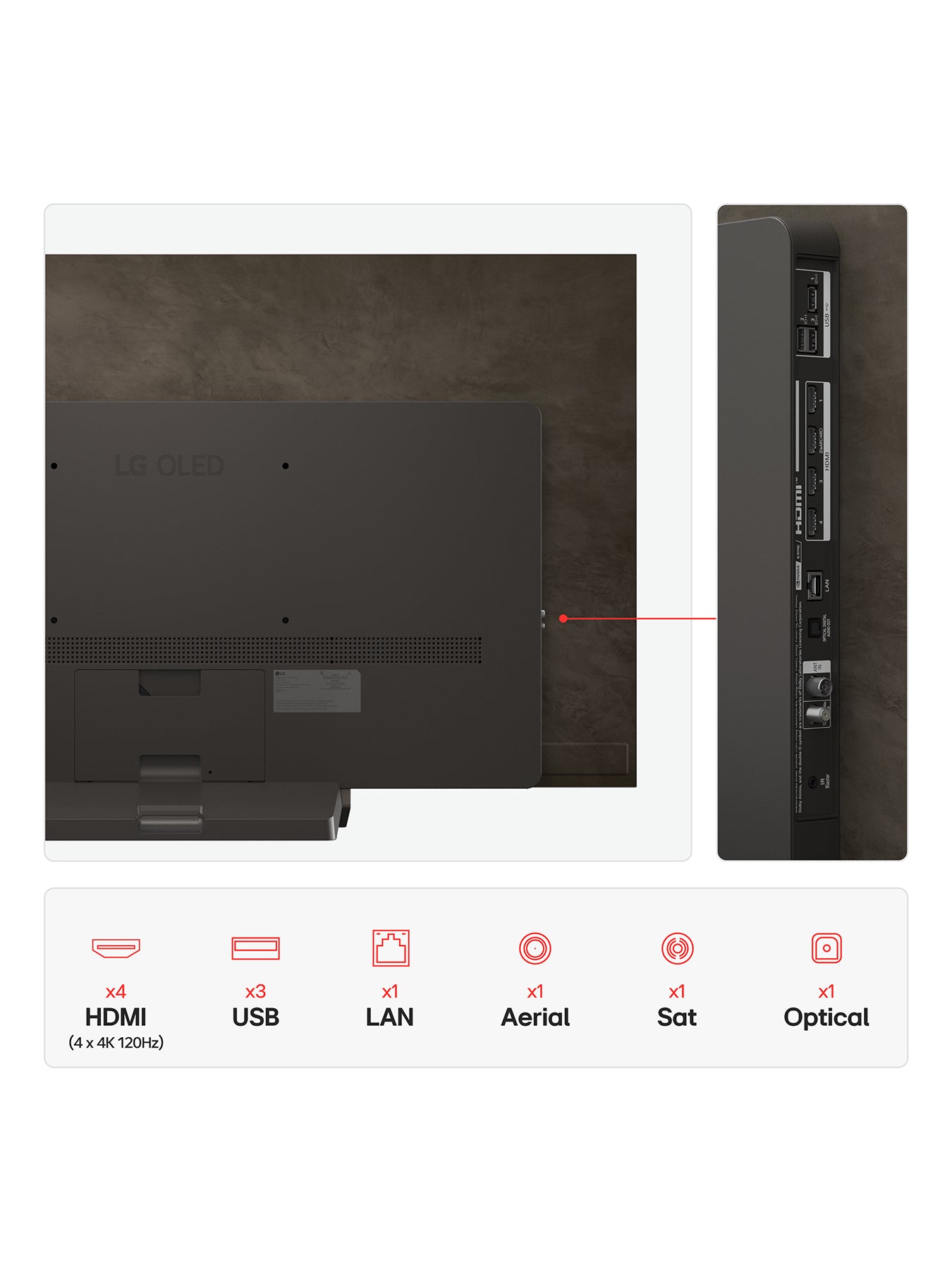 OLED55C56LB 55 Inch OLED Evo AI 4K Smart TV 2025