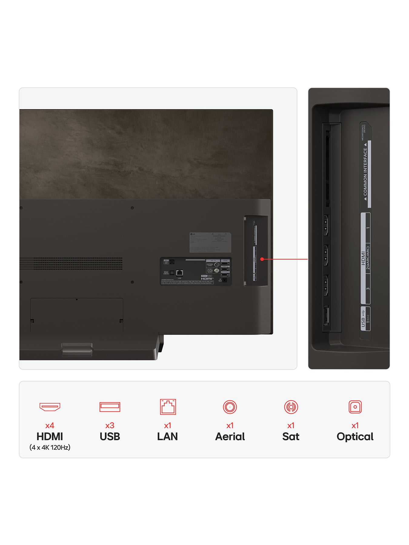 OLED48C56LB 48 Inch OLED Evo AI 4K Smart TV 2025
