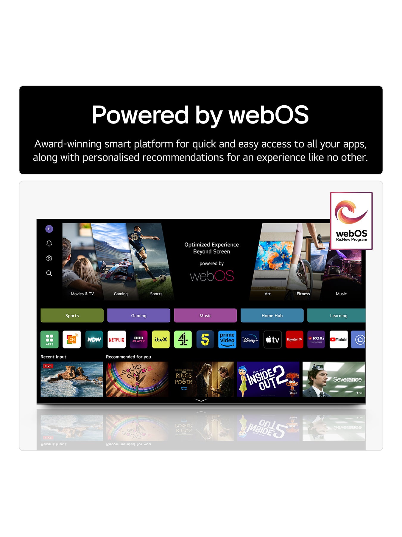 OLED55B56LA 55 Inch OLED AI 4K Smart TV (2025)