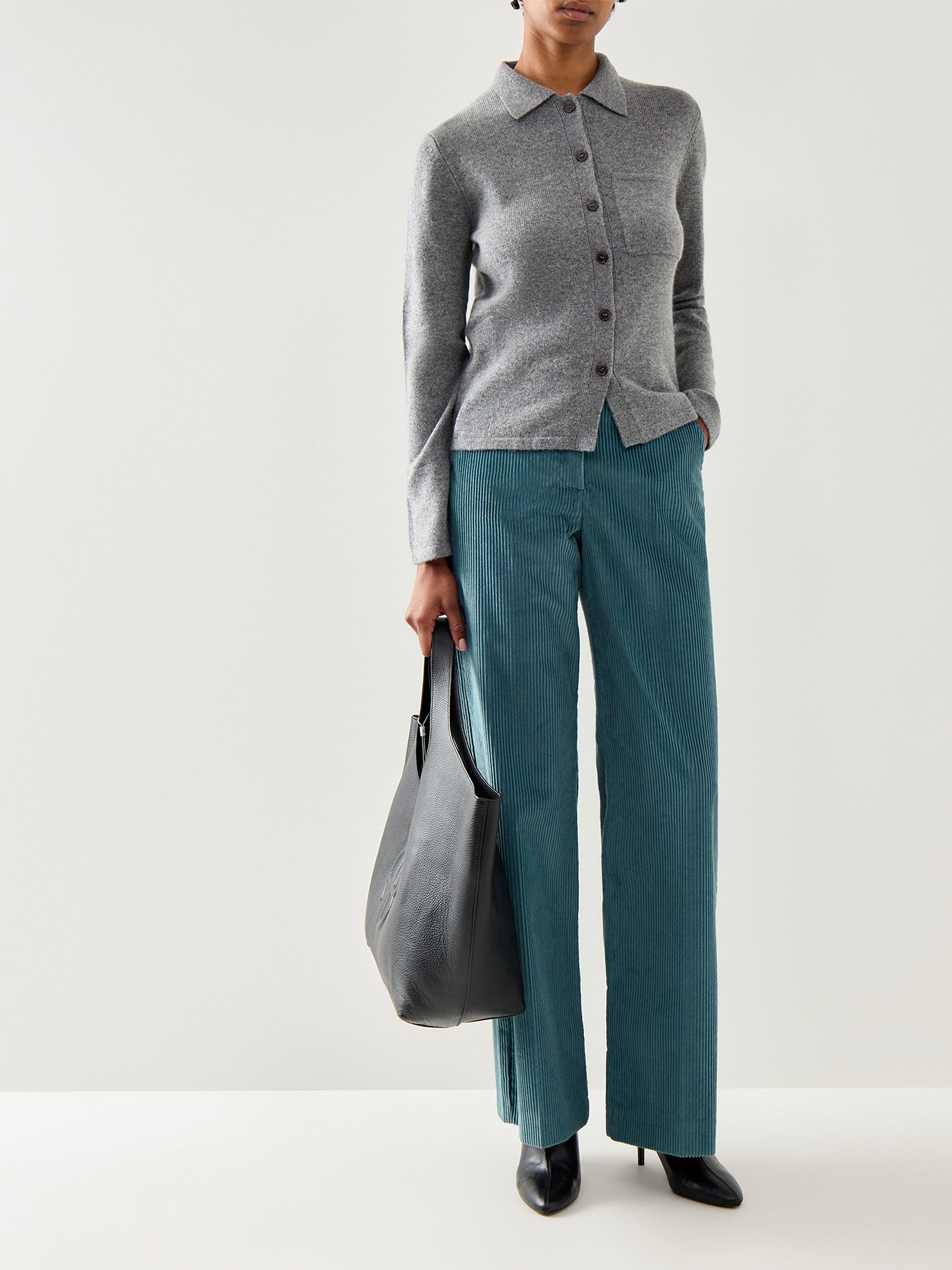 Tania Cord Wide Leg Trouser Blue