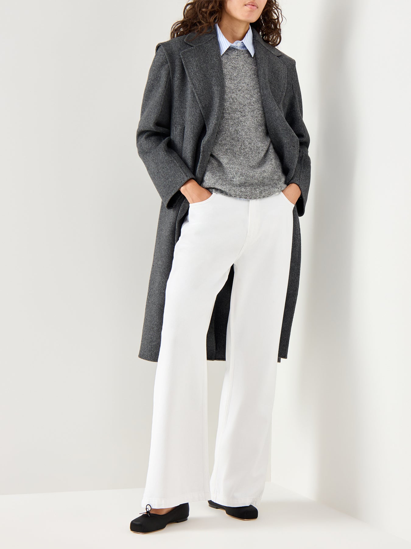 Sabadel 2In1 Coat Gilet Bolero Combo Grey