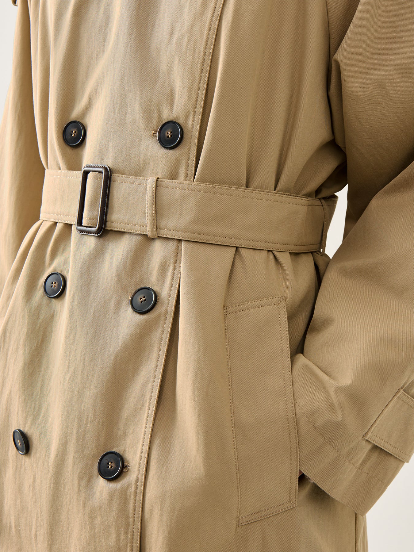 Ghia Classic Long Cotton Trench Coat