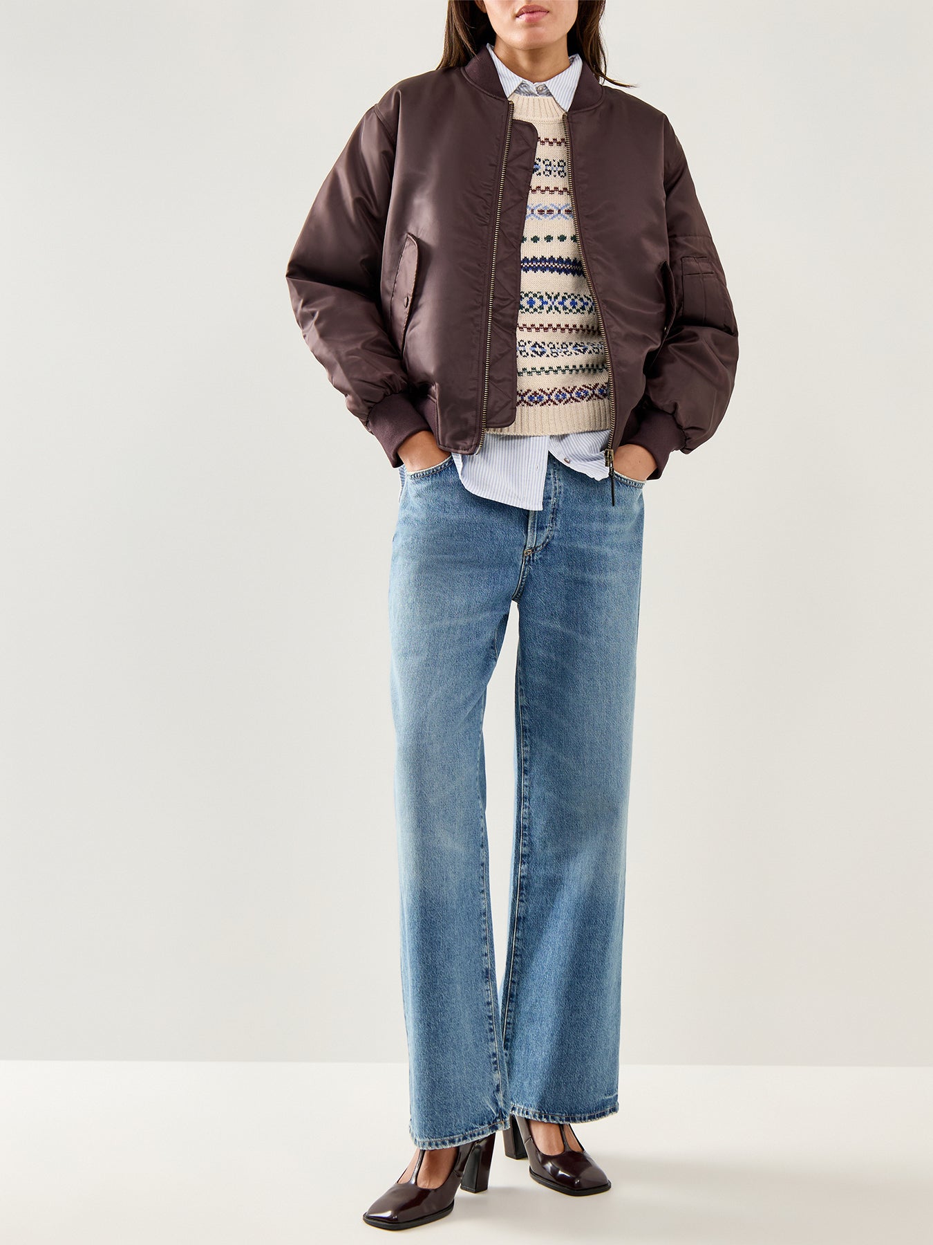 Quirite Fairisle Knit Ecru