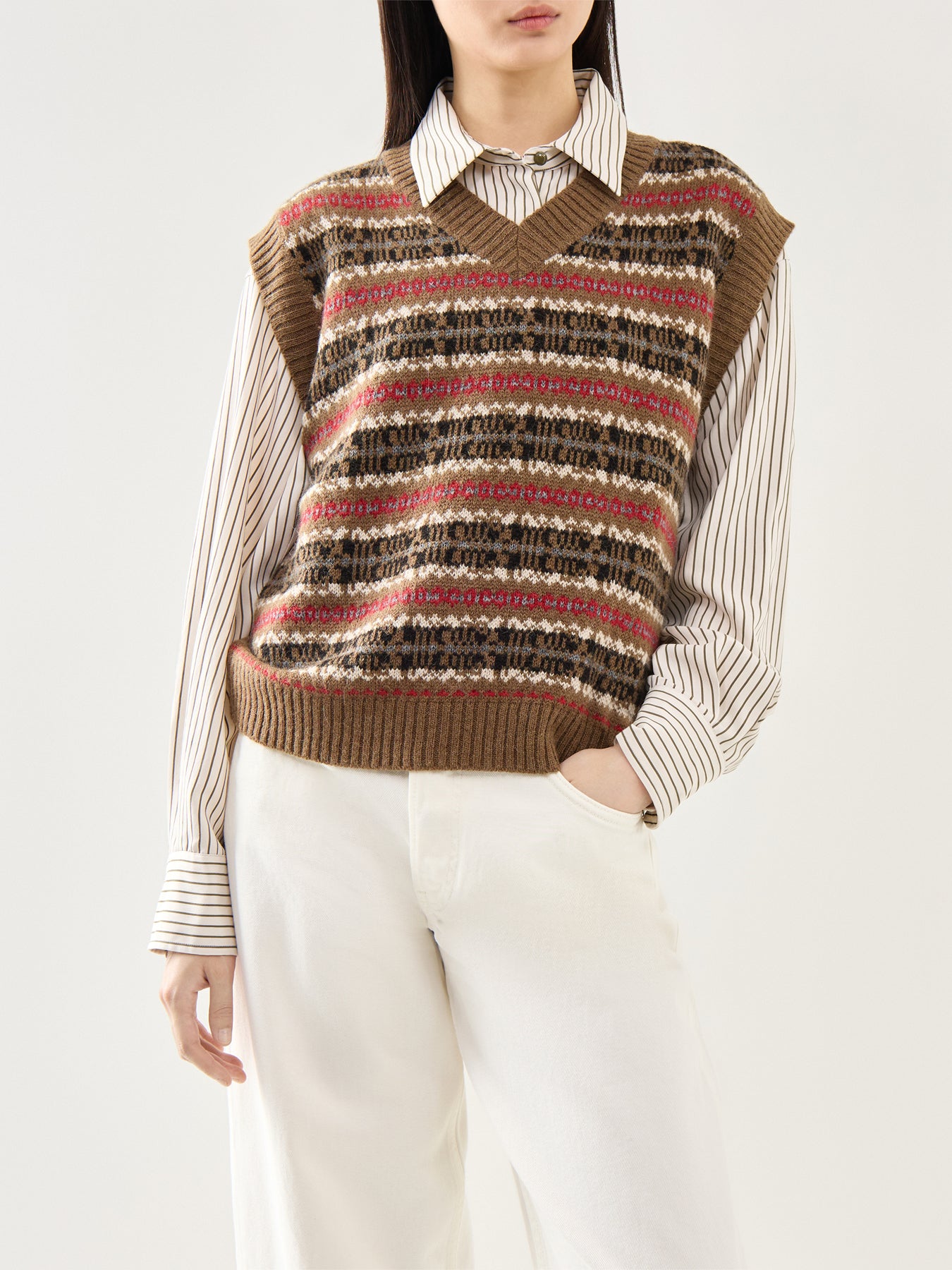 Fleres Knitted Fairisle Vest