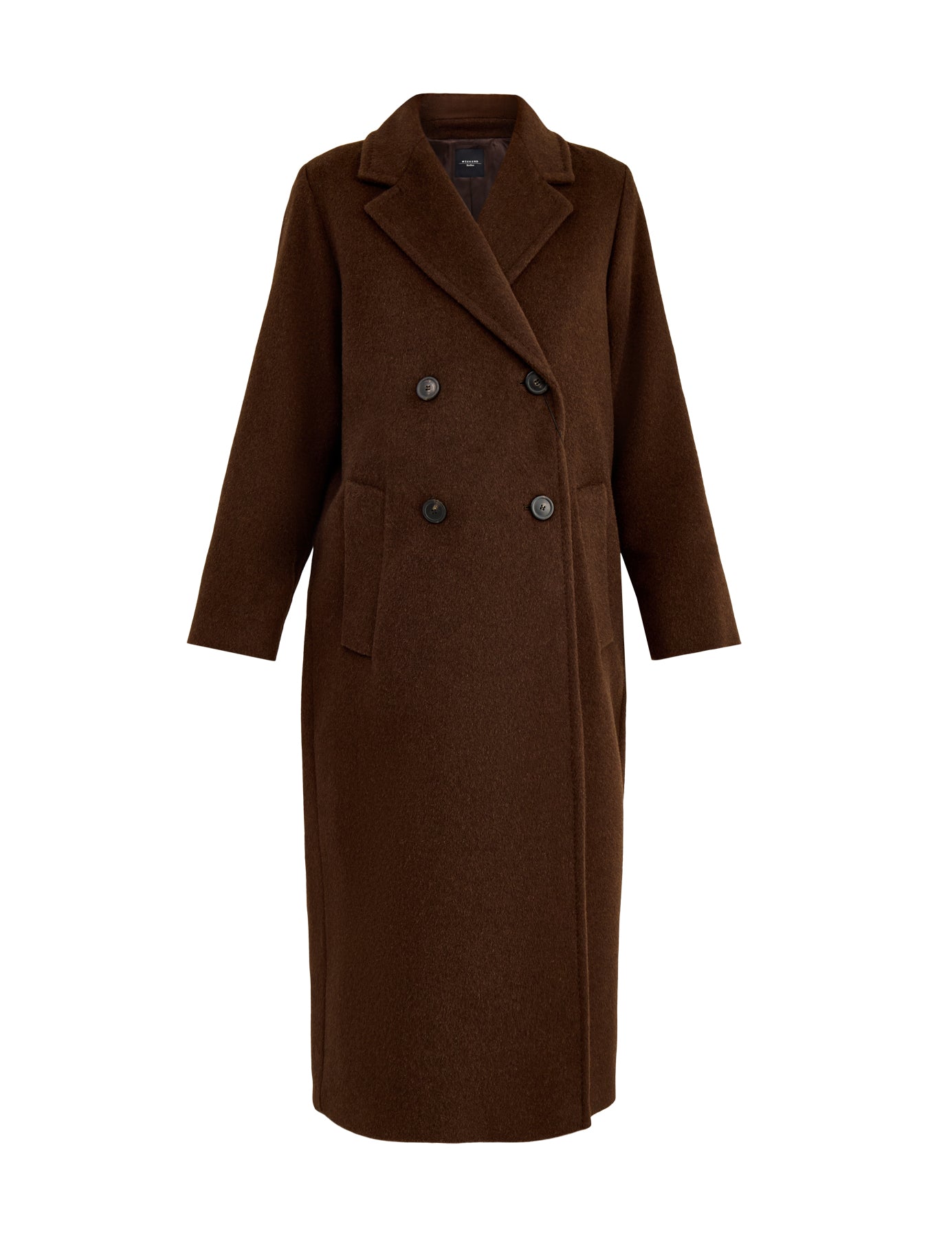 Zufolo Double Breasted Coat Chocolate