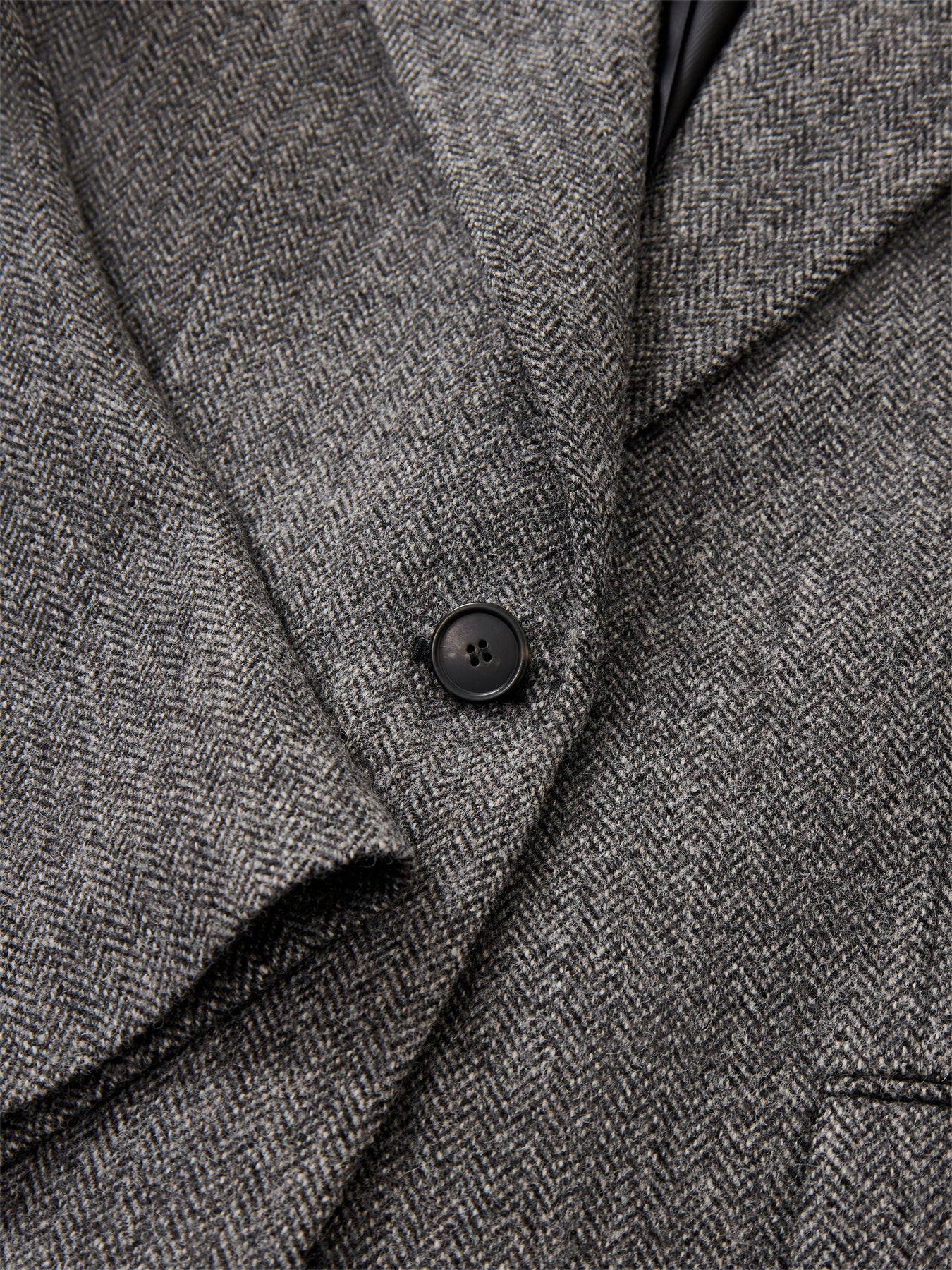 Tronto Shoulder Paf Blazer Dark Grey Wool