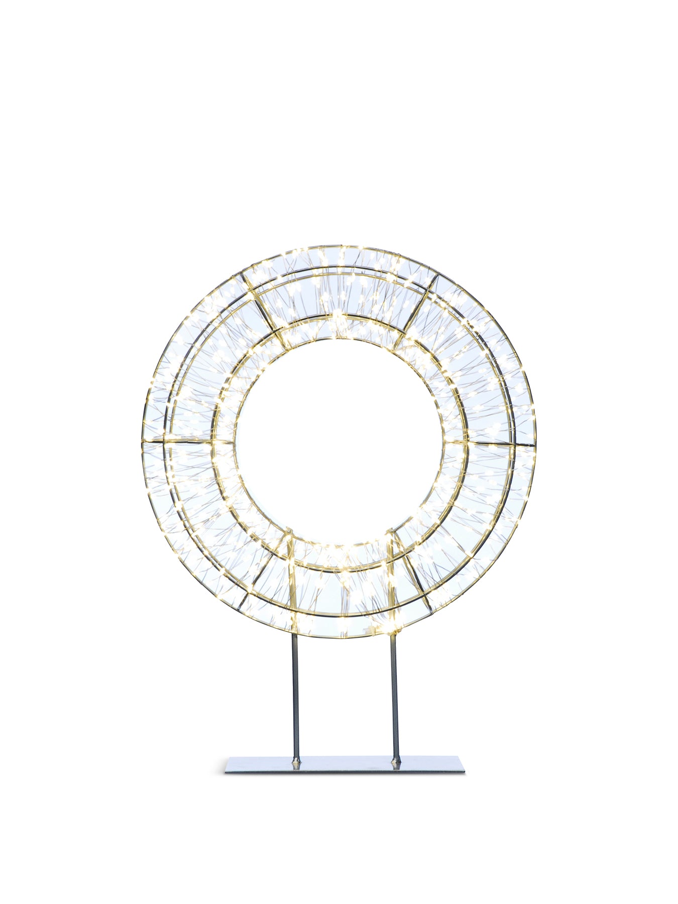 Dewdrop Wreath on Stand 720 Warm White LED Lights 45cm