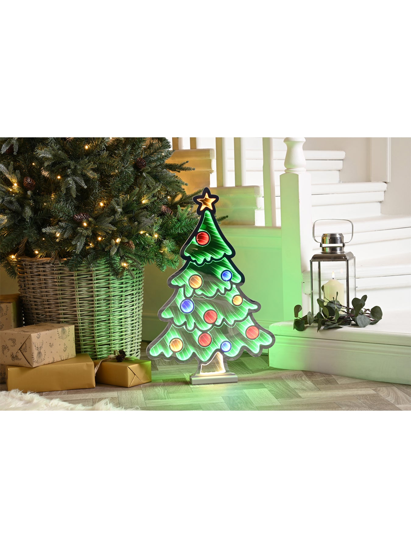 Christmas Tree LED Neon Sign with Base 60cm
