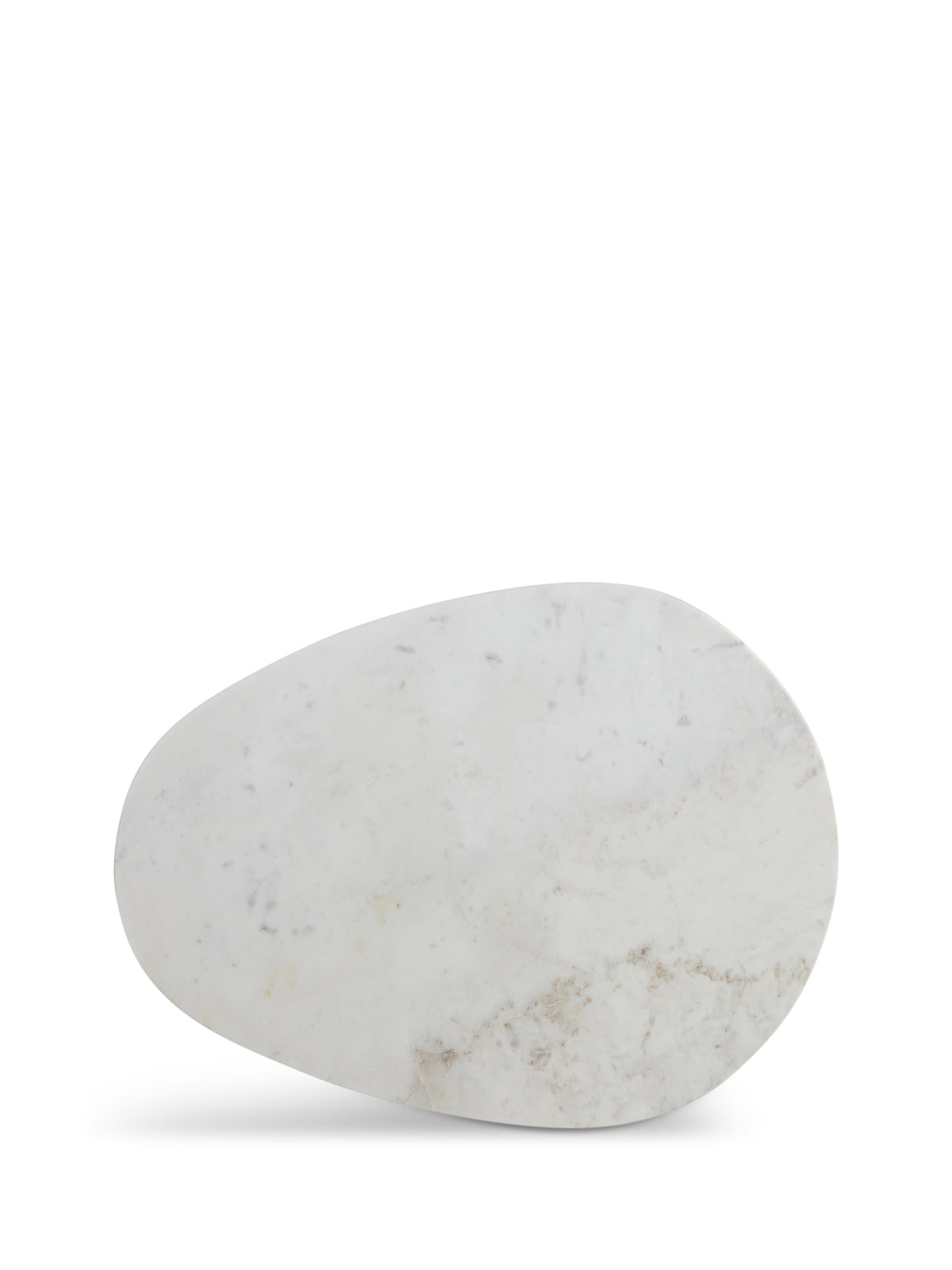 Libra Dark Brown Mango Wood Coffee Table with White Marble Top