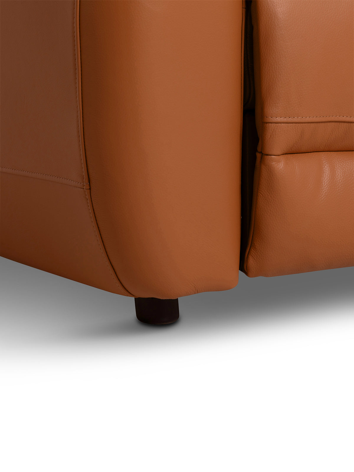 Glendale Brown Leather Power Motion Recliner 2.5 Seater Sofa, With Power Headrest