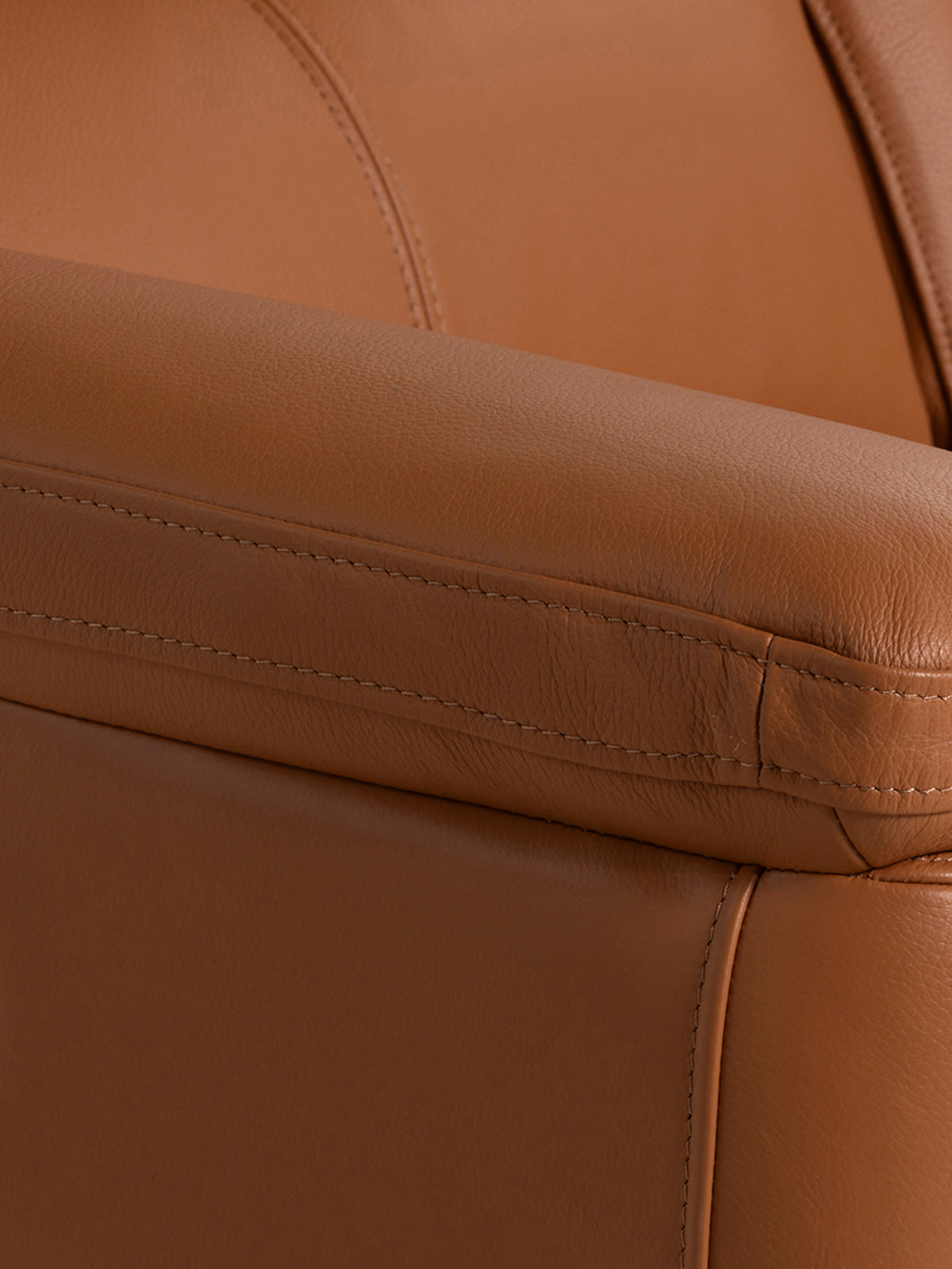 Glendale Brown Leather Power Motion Recliner 2 Seater Sofa, With Power Headrest