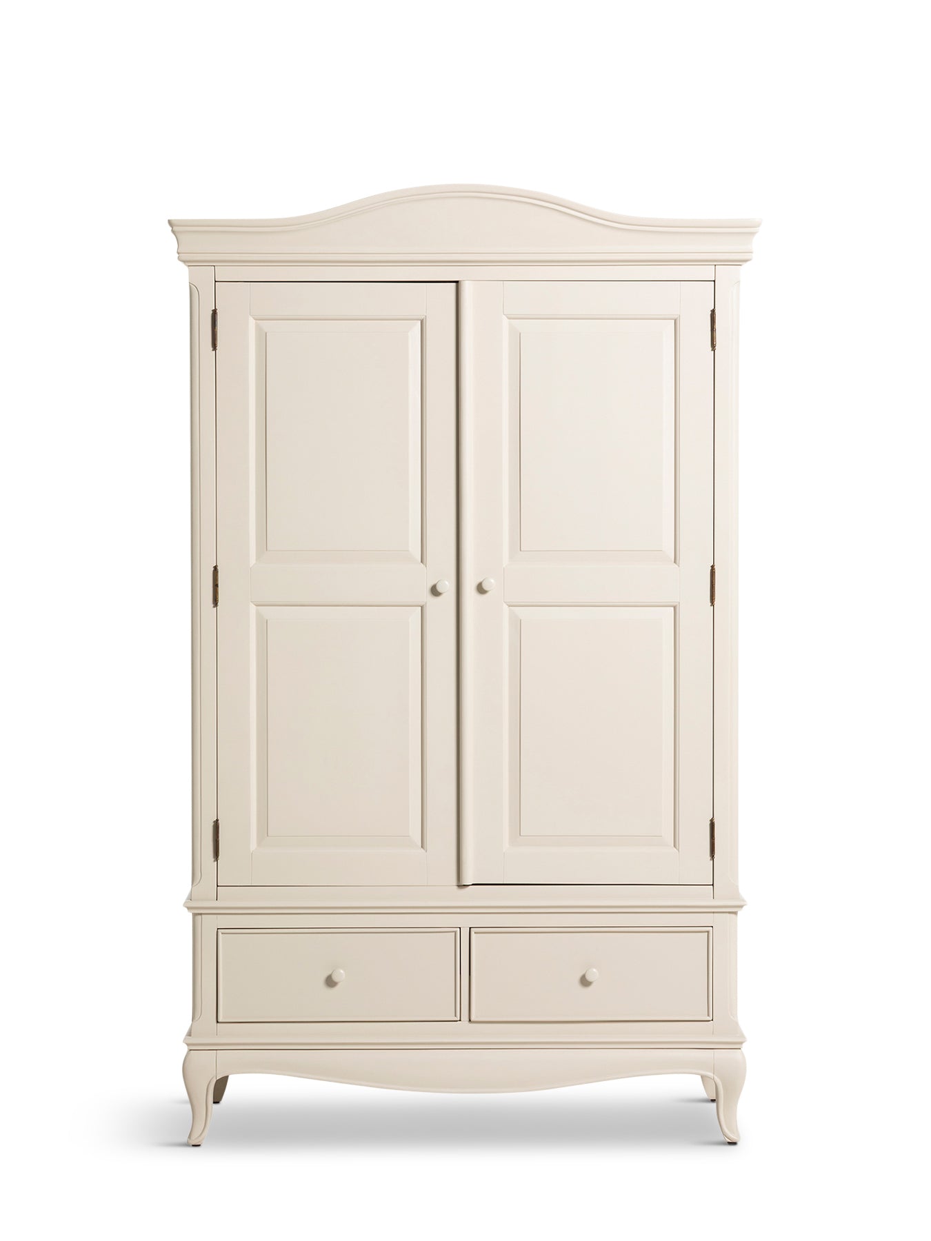 Calista Off White Wooden Double Wardrobe