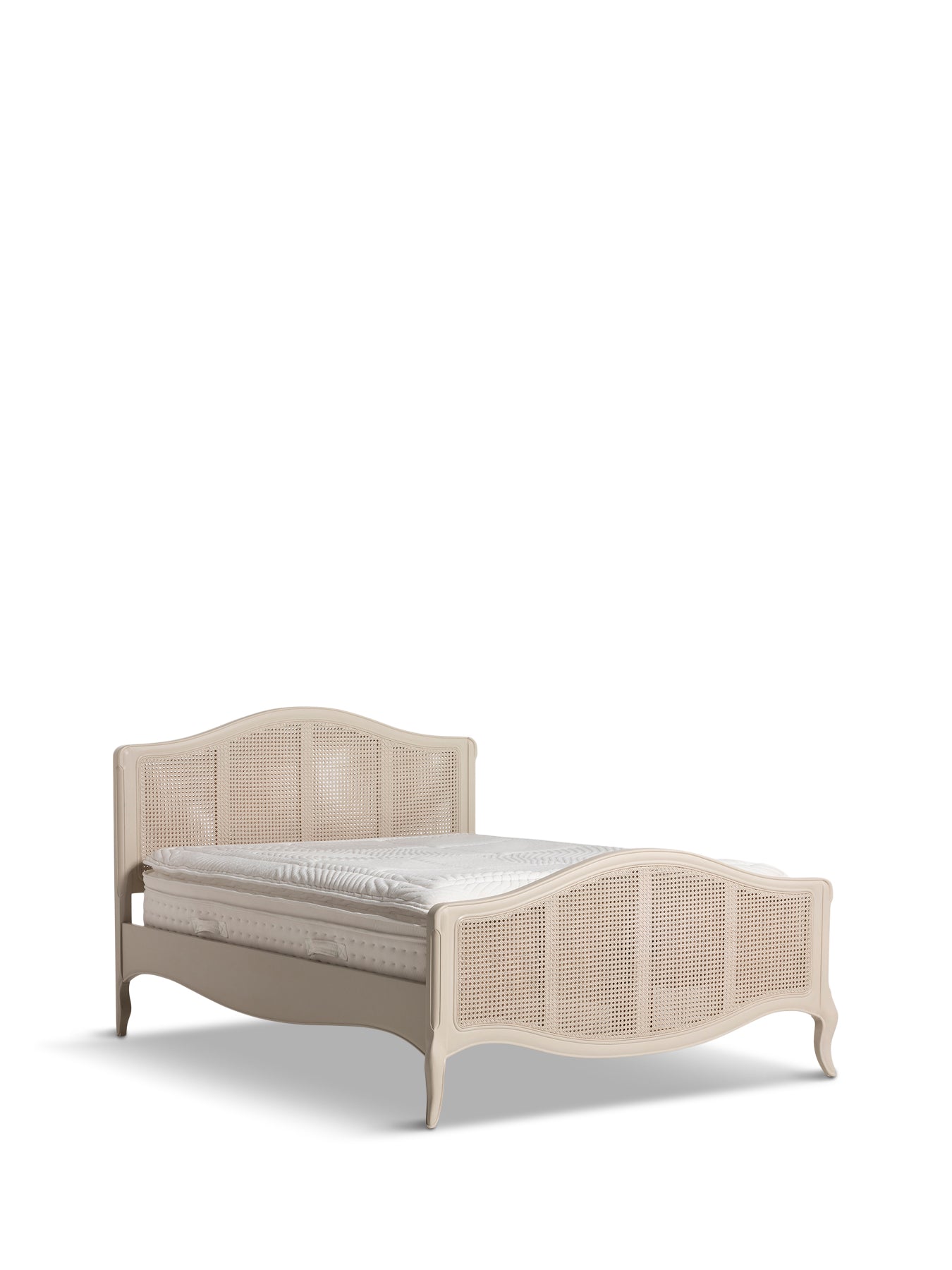 Calista Off White Wooden High End Super King Bed Frame