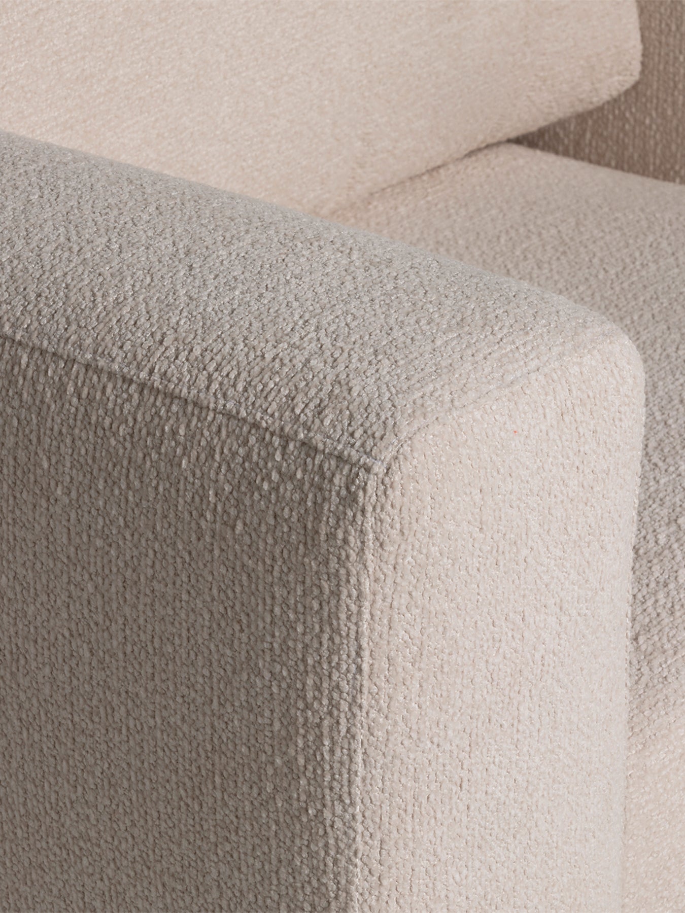 Sienna Boucle Fabric Armchair With Steel Legs