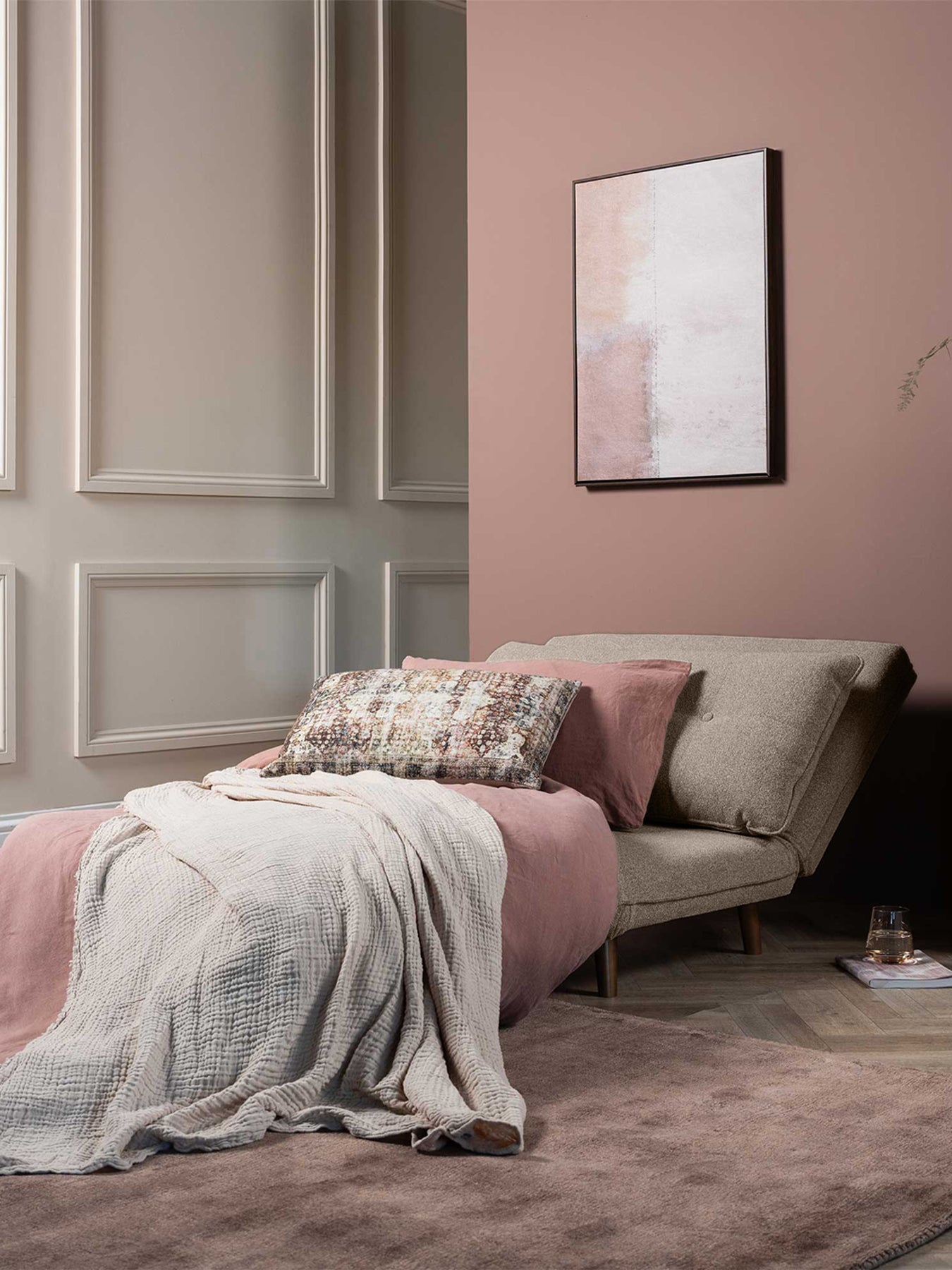 Ralf Beige Fabric Sofa Bed