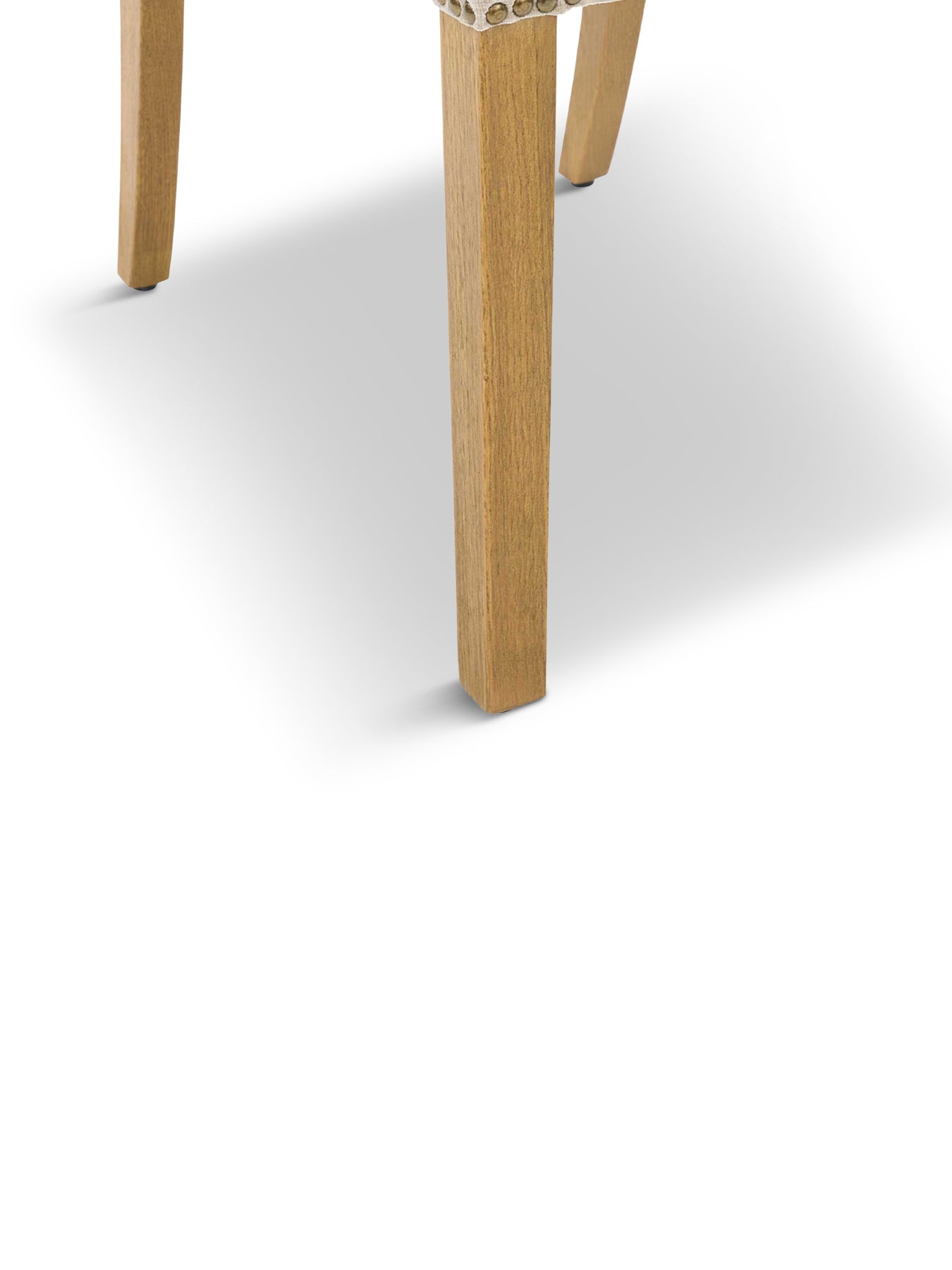 Gable Neutral Fabric Dining Chair with Light Legs