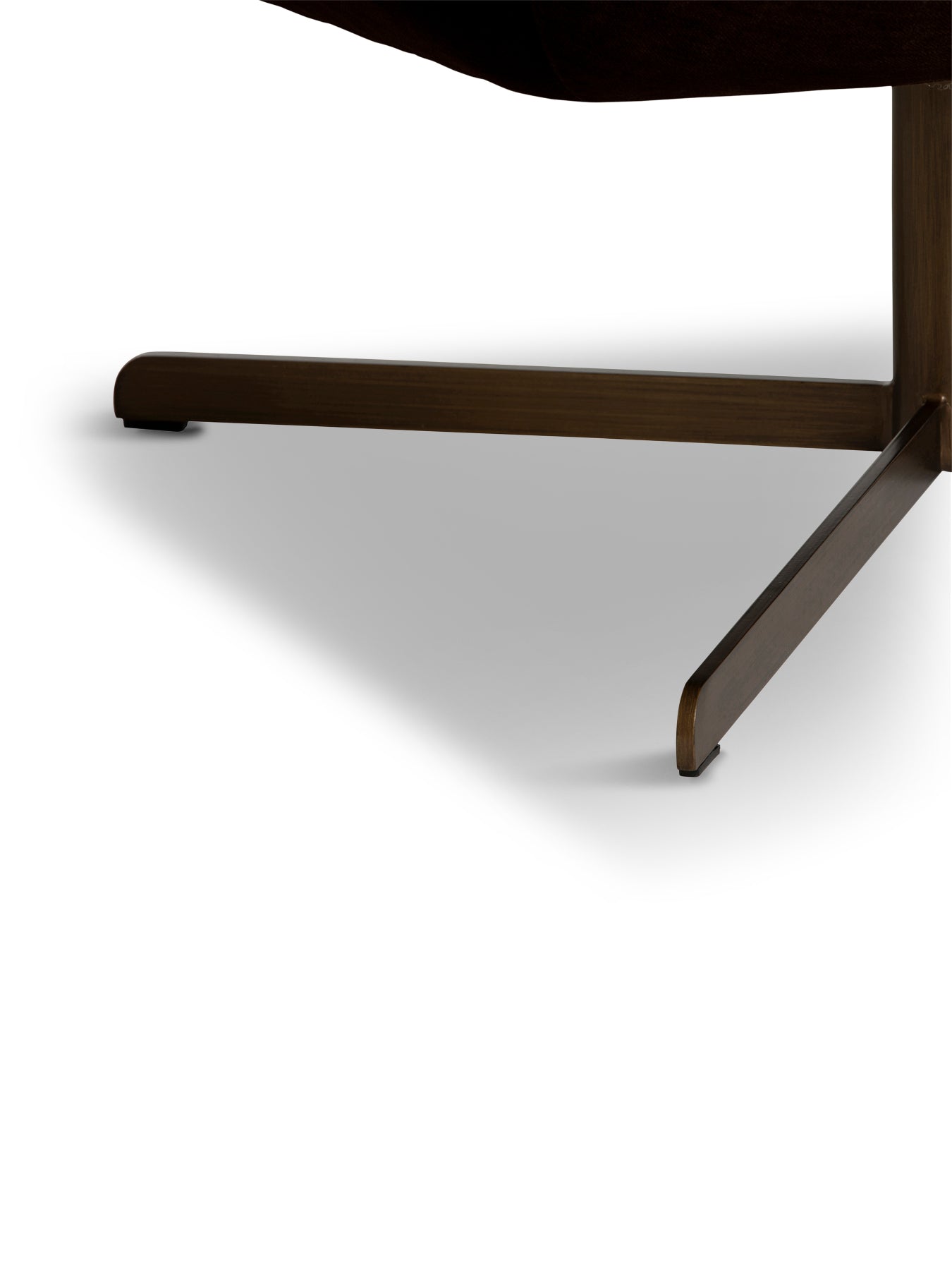 Milne Dark Brown Fabric Swivel Armchair