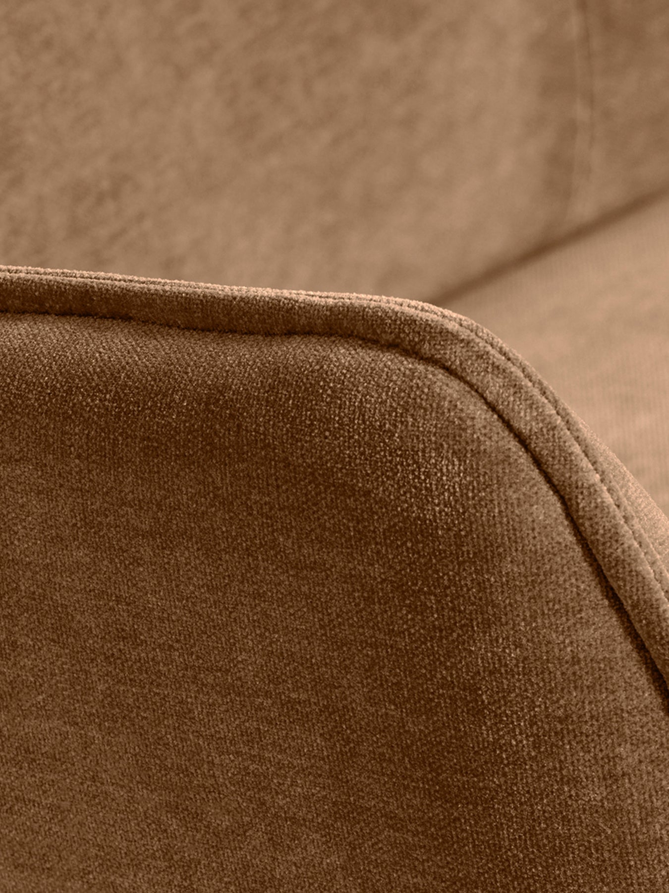 Milne Rustic Light Brown Velvet Swivel Armchair