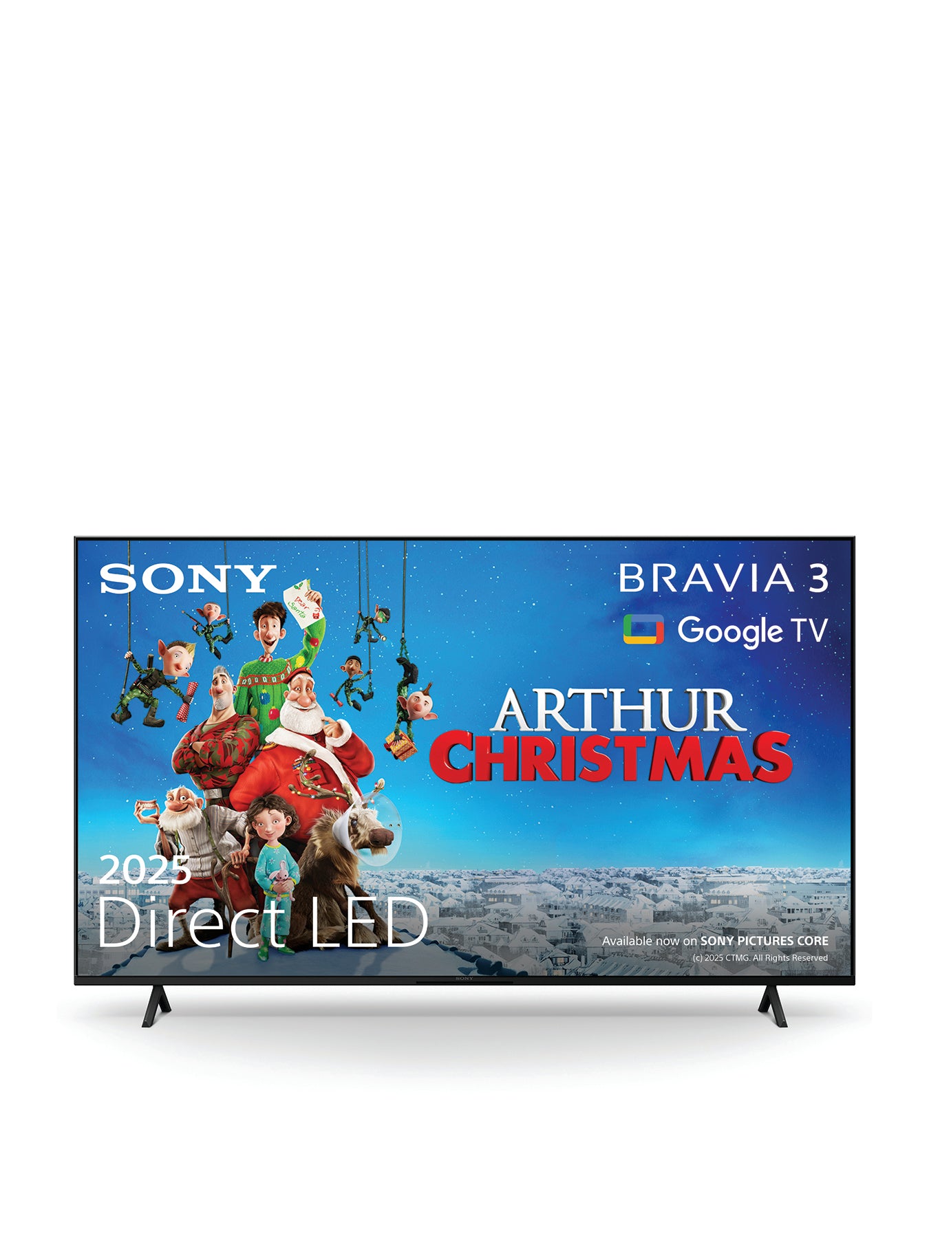 Bravia 3 K50S38B (2025) LED HDR 4K Ultra Smart TV, 50 Inch