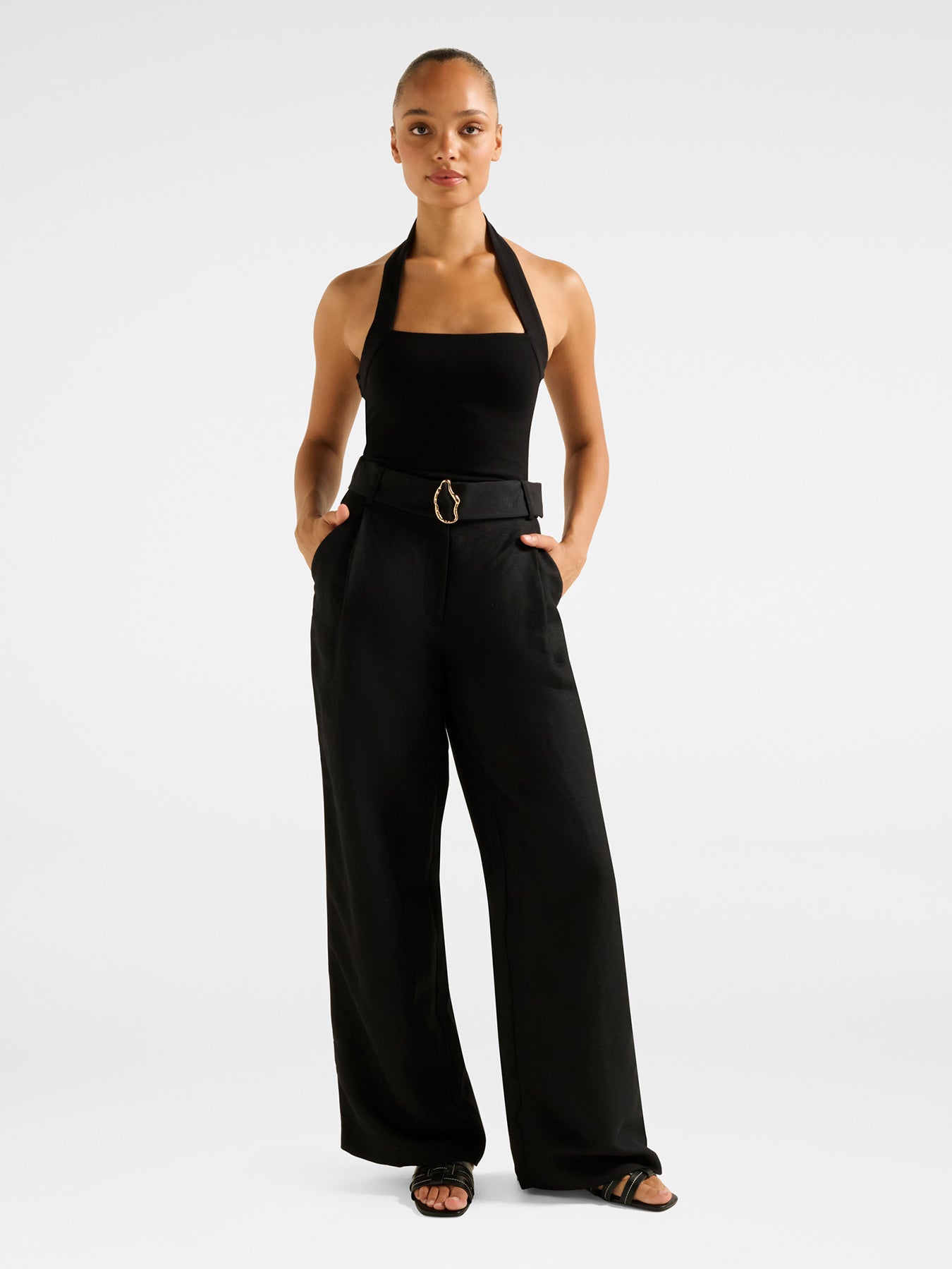 Alice Belted Wide Leg Pants