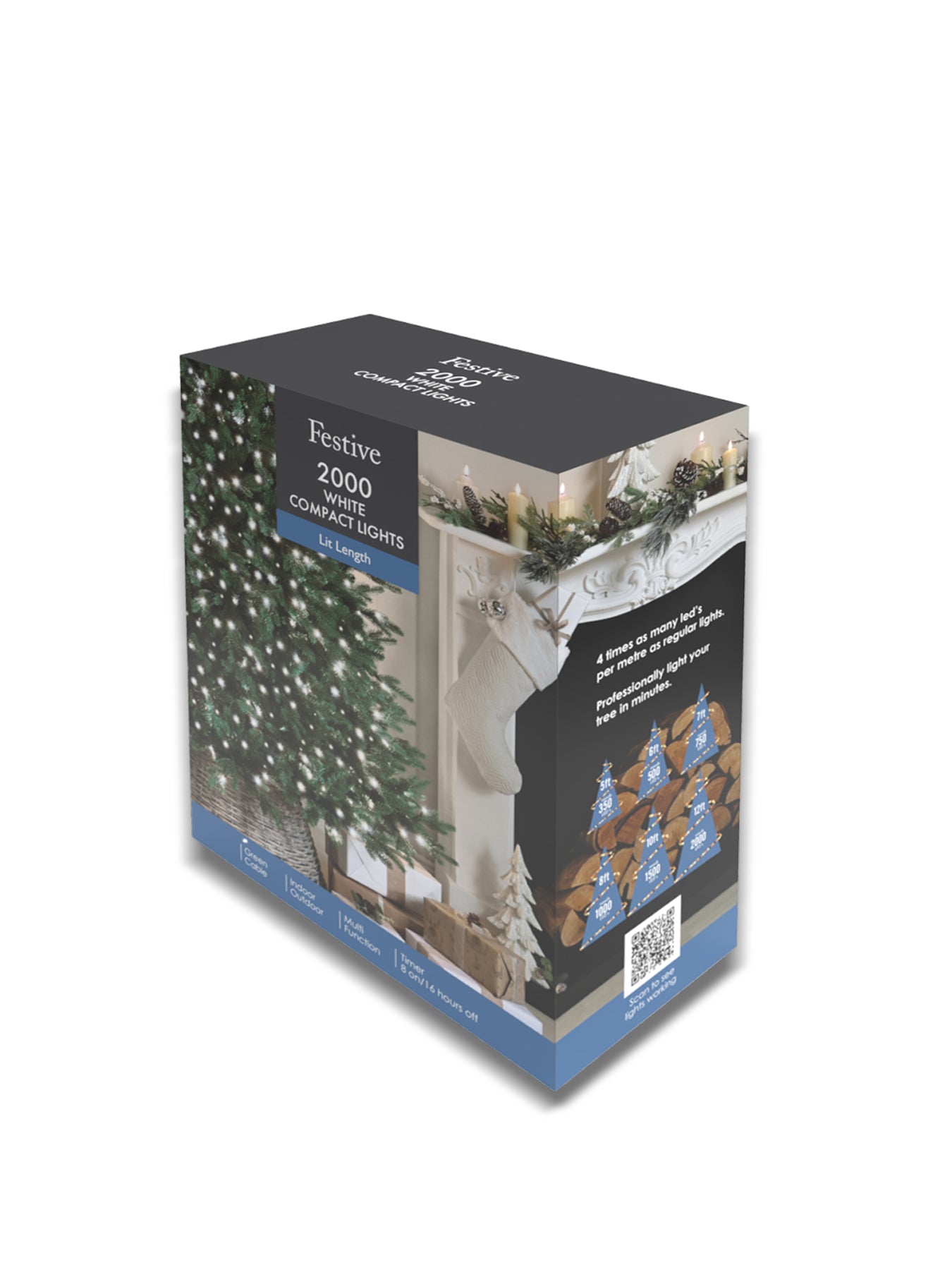 Christmas Compact Lights 2000 Cool White