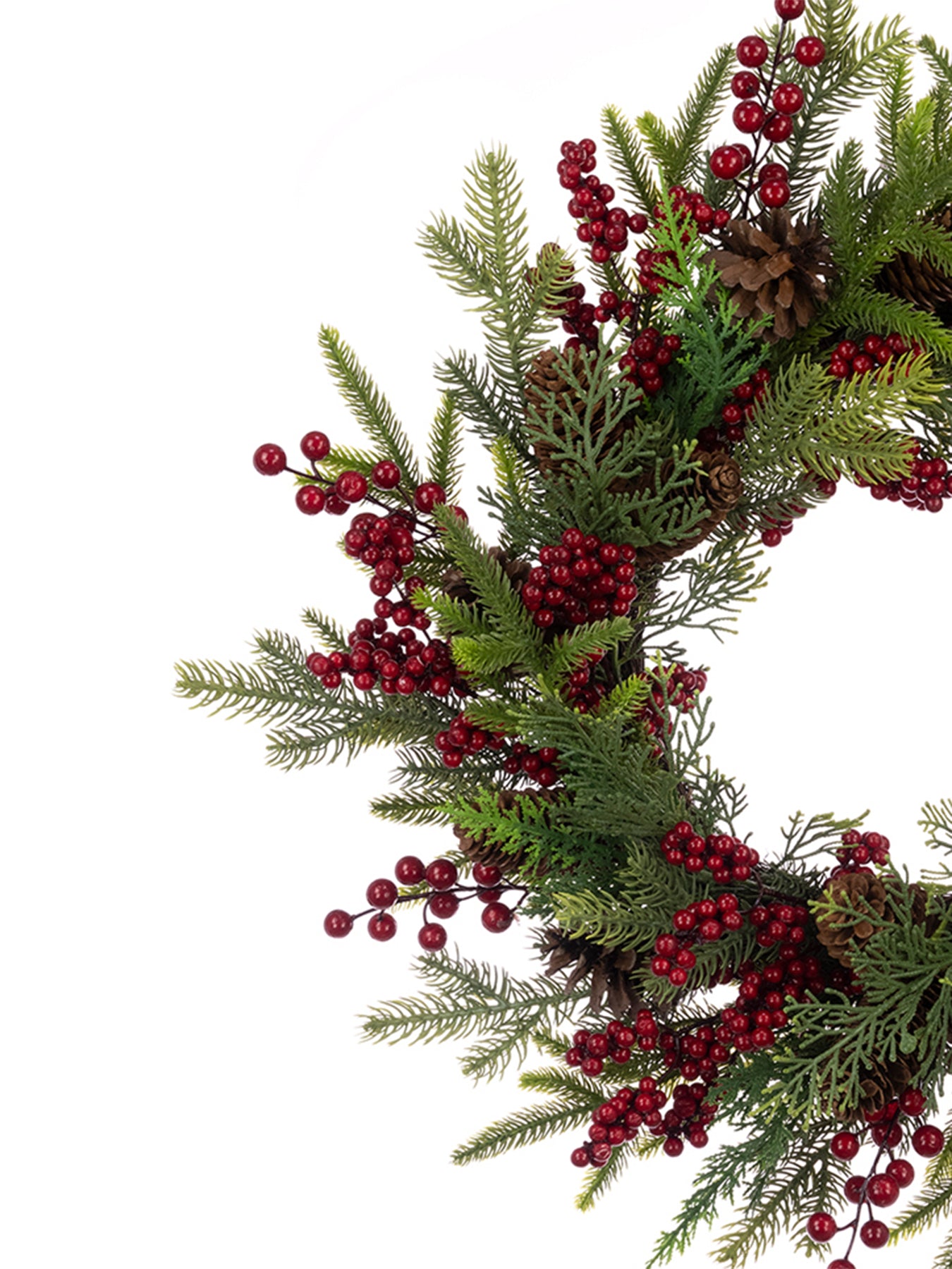 Empingham Berry Wreath Christmas Decoration 61cm