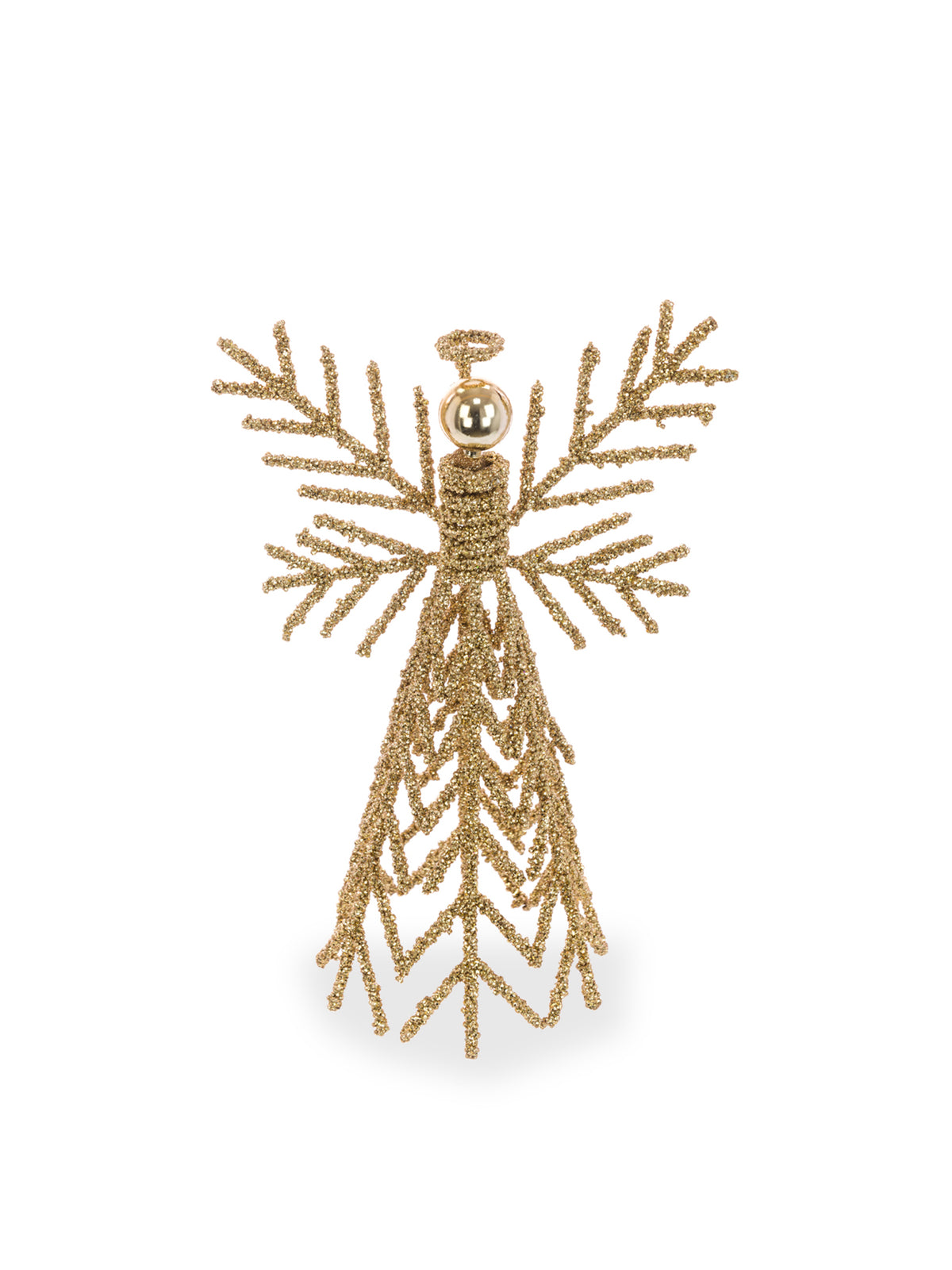 Wire Angel Tree Topper 32cm - Gold