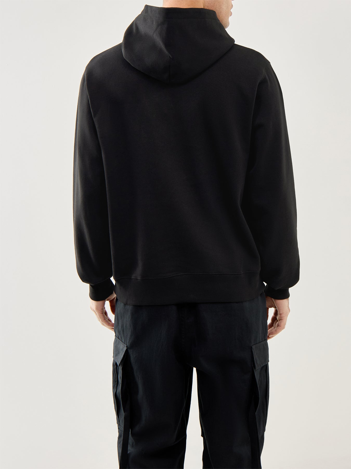 Tri-Tone Arch Logo Popover Hood Black