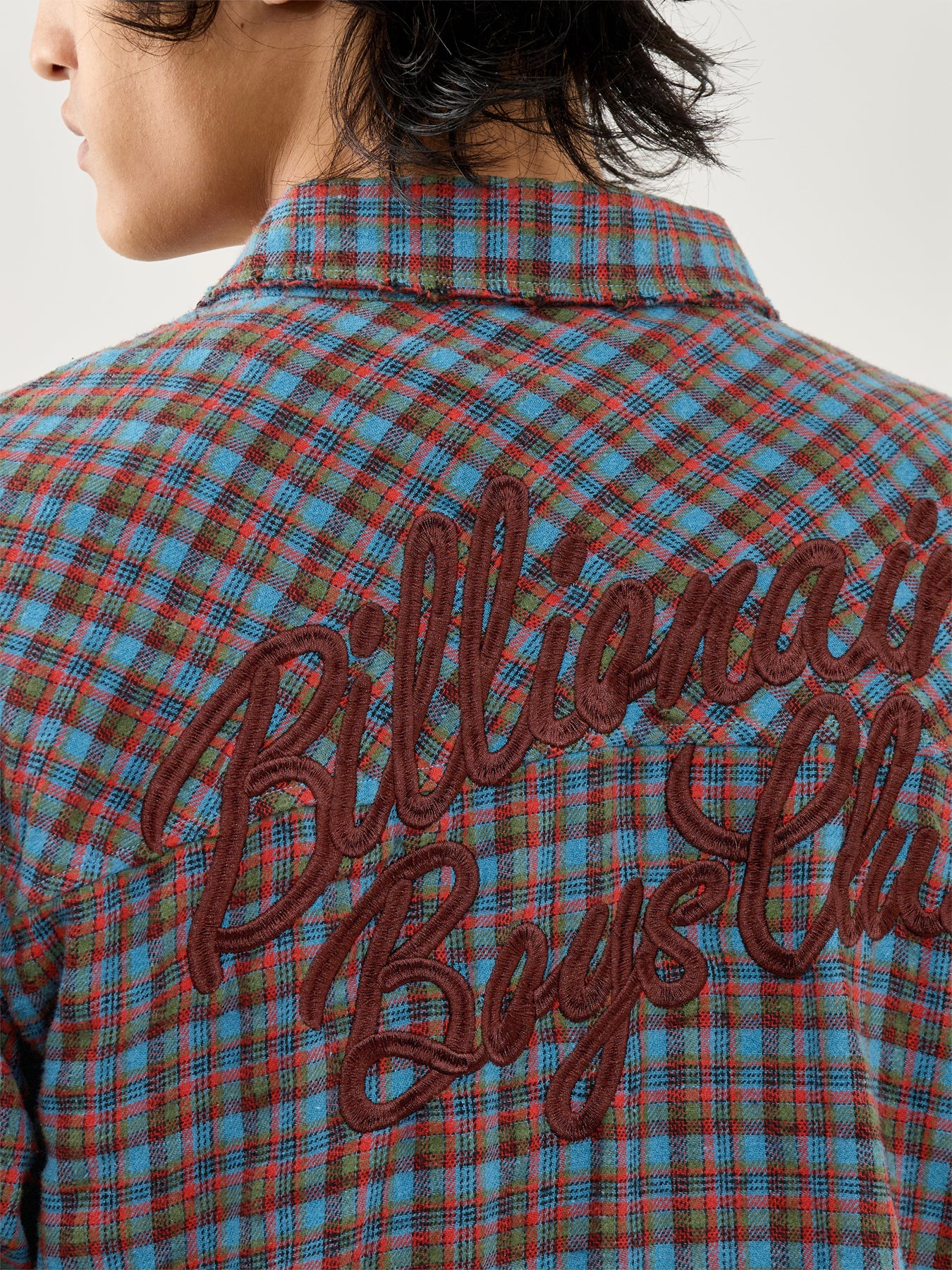 Script Dip Dye Check Shirt