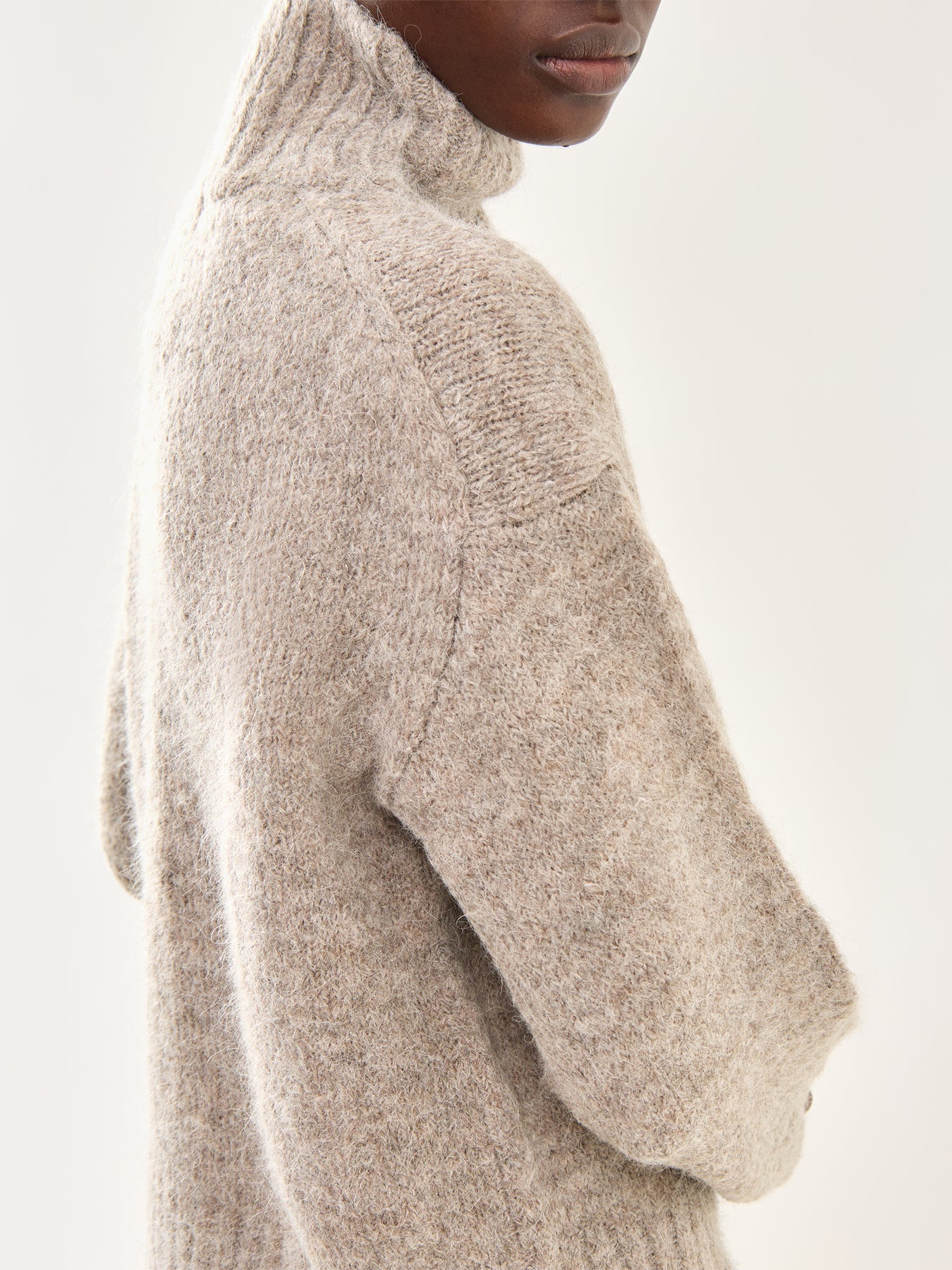 Gabriella High Neck Knit Grey