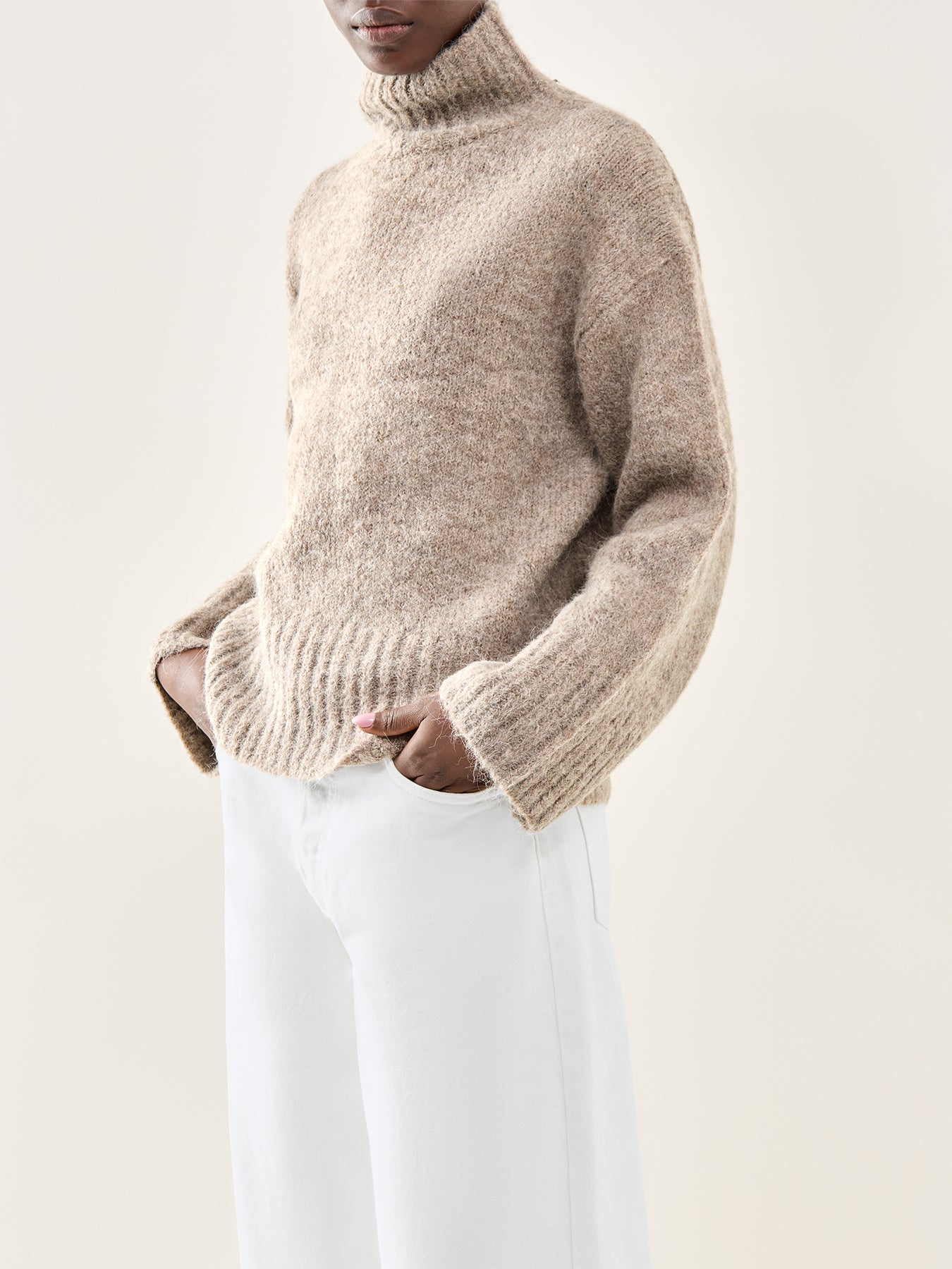 Gabriella High Neck Knit Grey