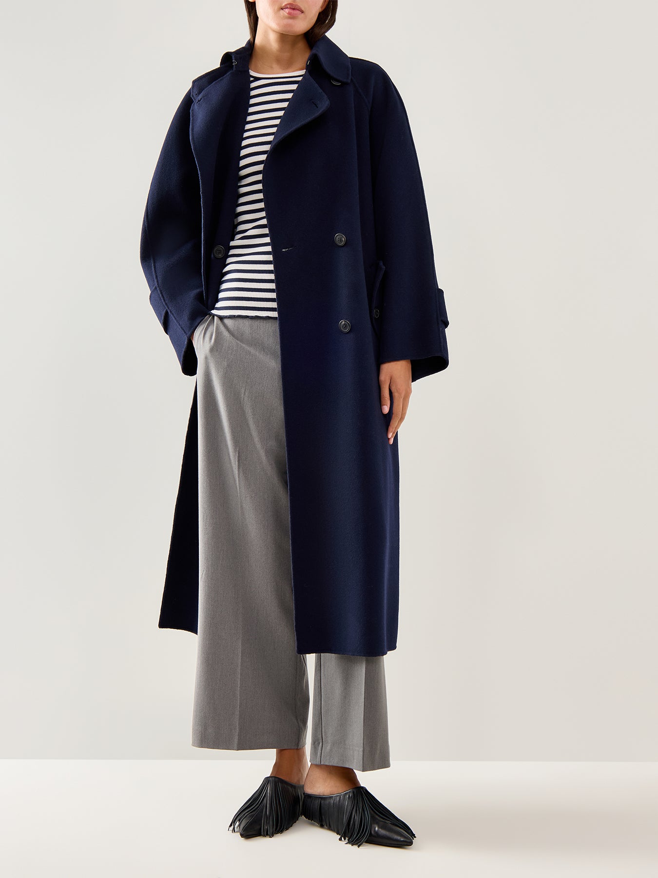 Emma Tara Wide Pant Black