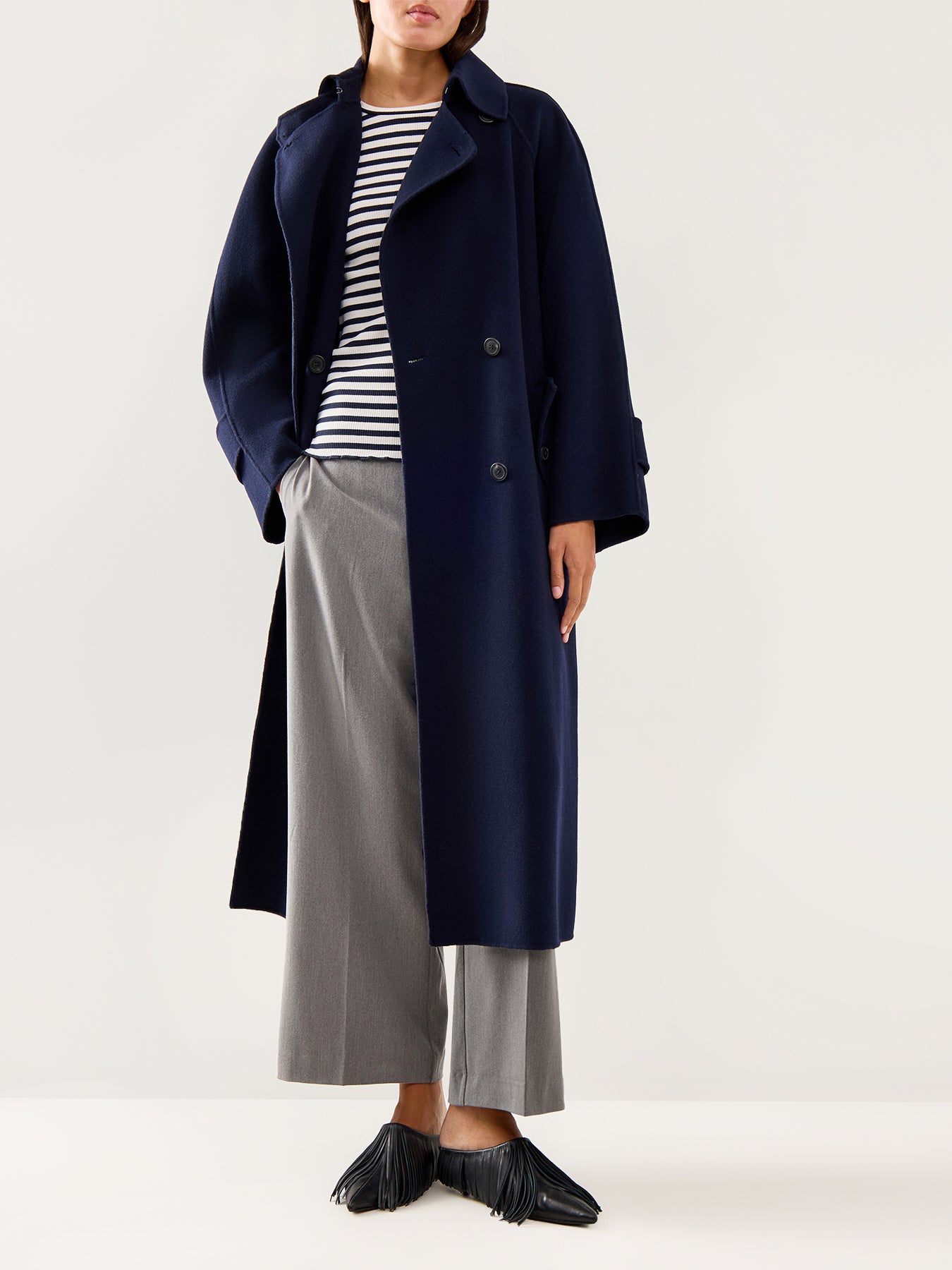 Emma Tara Wide Pant Black