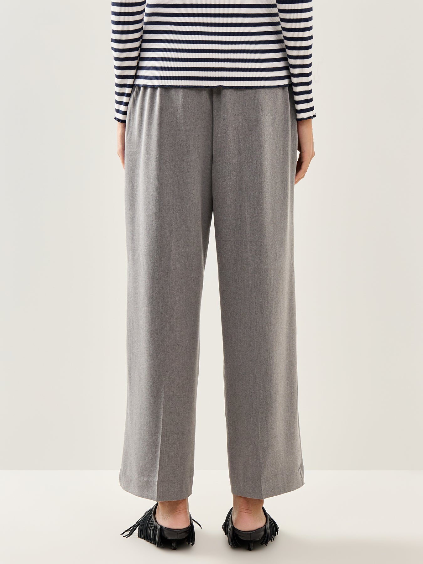 Emma Tara Wide Pant Black