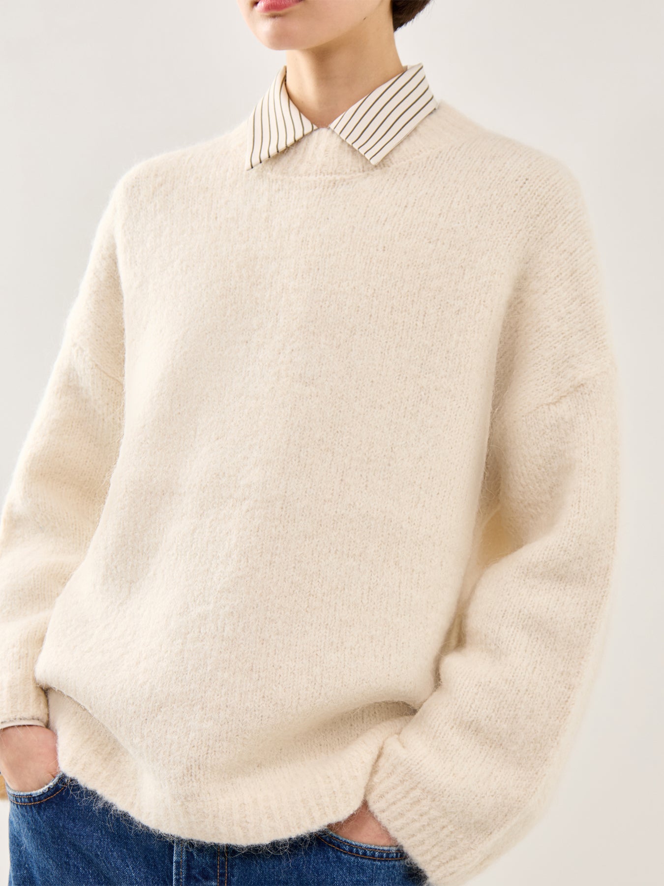 Gabriella Crew Neck Knit Birch